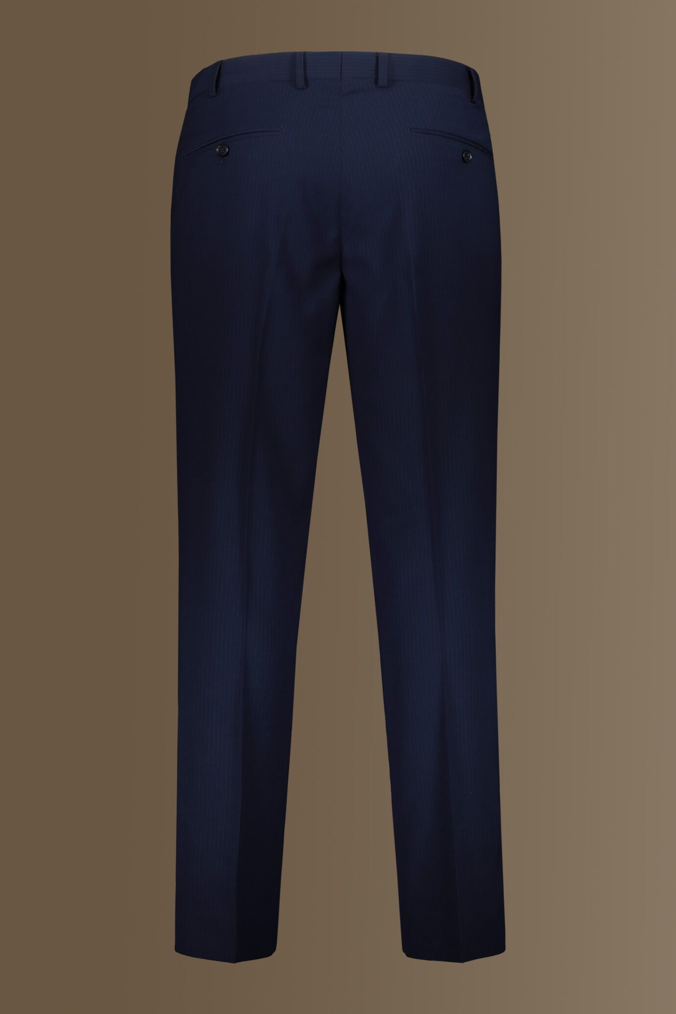 Single breasted suit flat trousers pinstripe fabric image number 8