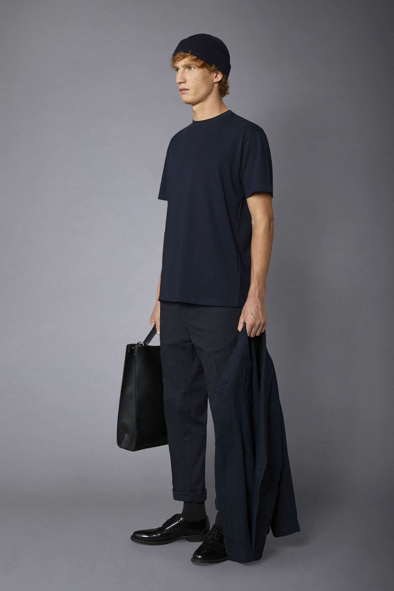 T-shirt uomo girocollo puro cotone maniche corte image number 1