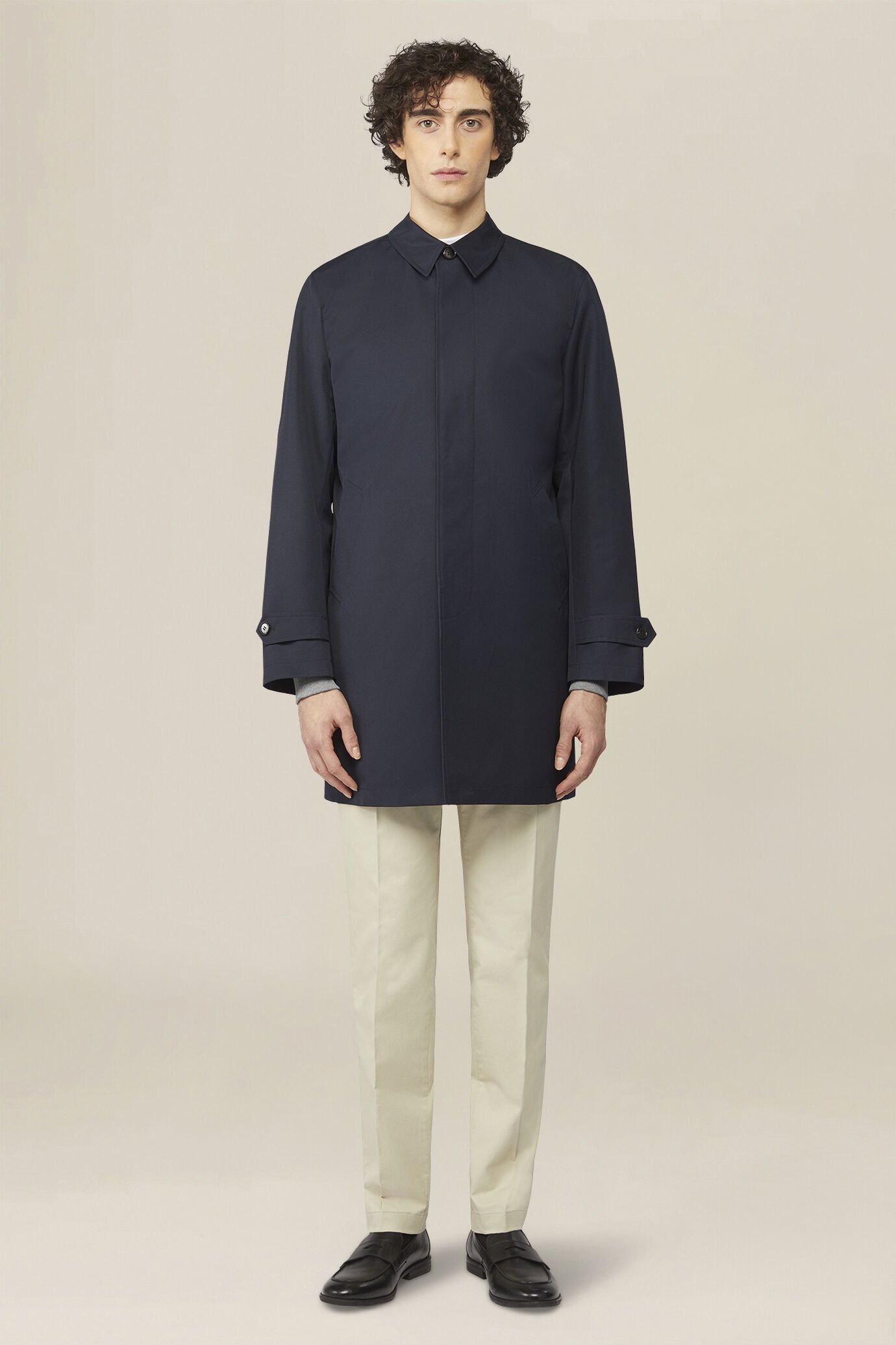 Impermeabile uomo in tessuto tecnico waterproof regular fit image number 1