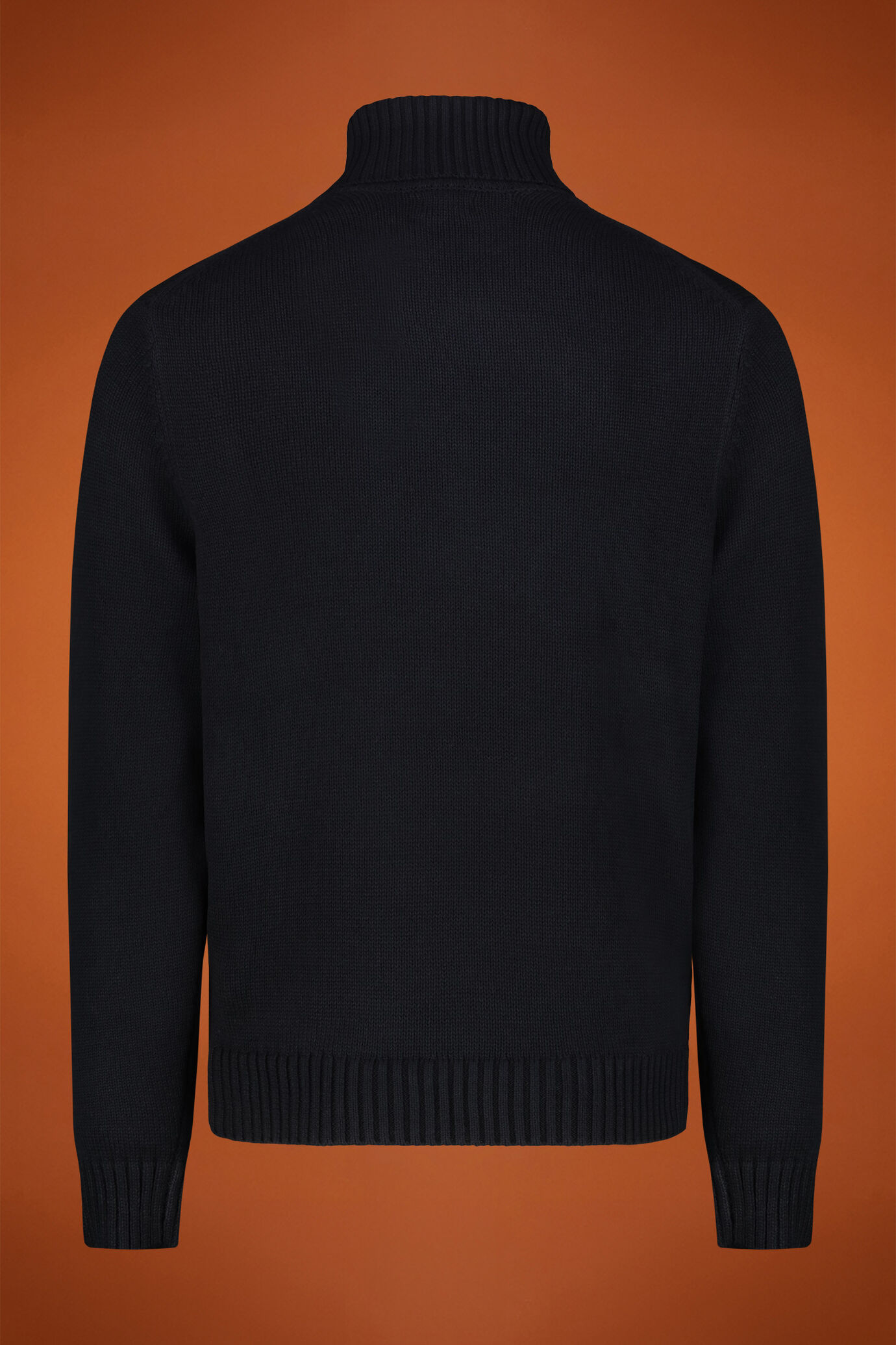 Maglia uomo dolcevita in costa inglese regular fit image number 1