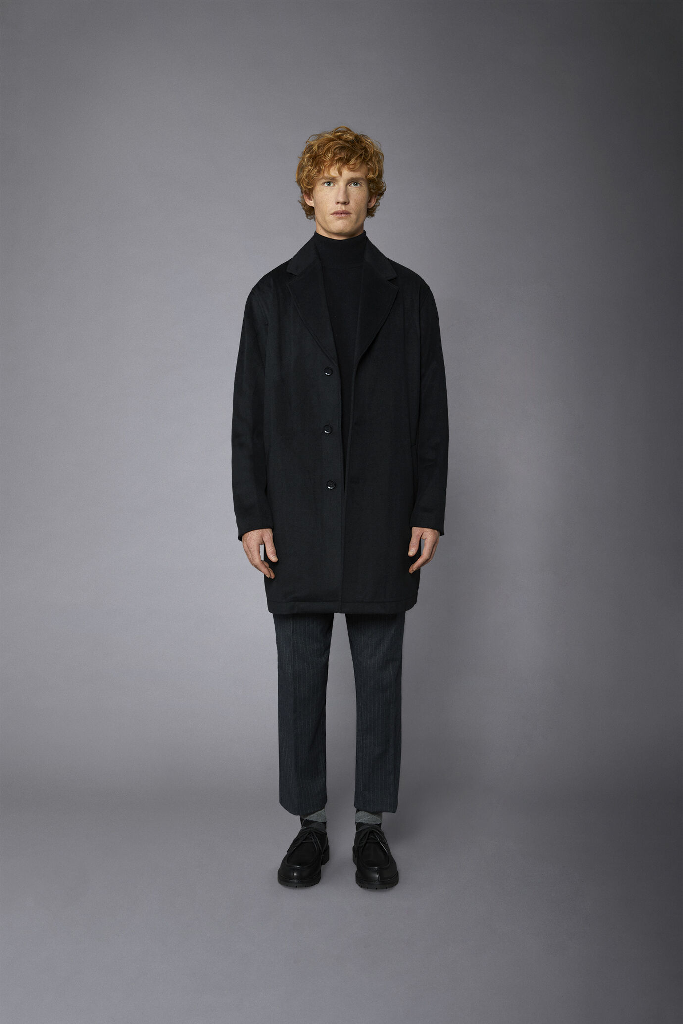 Cappotto classico uomo monopetto misto lana image number 3