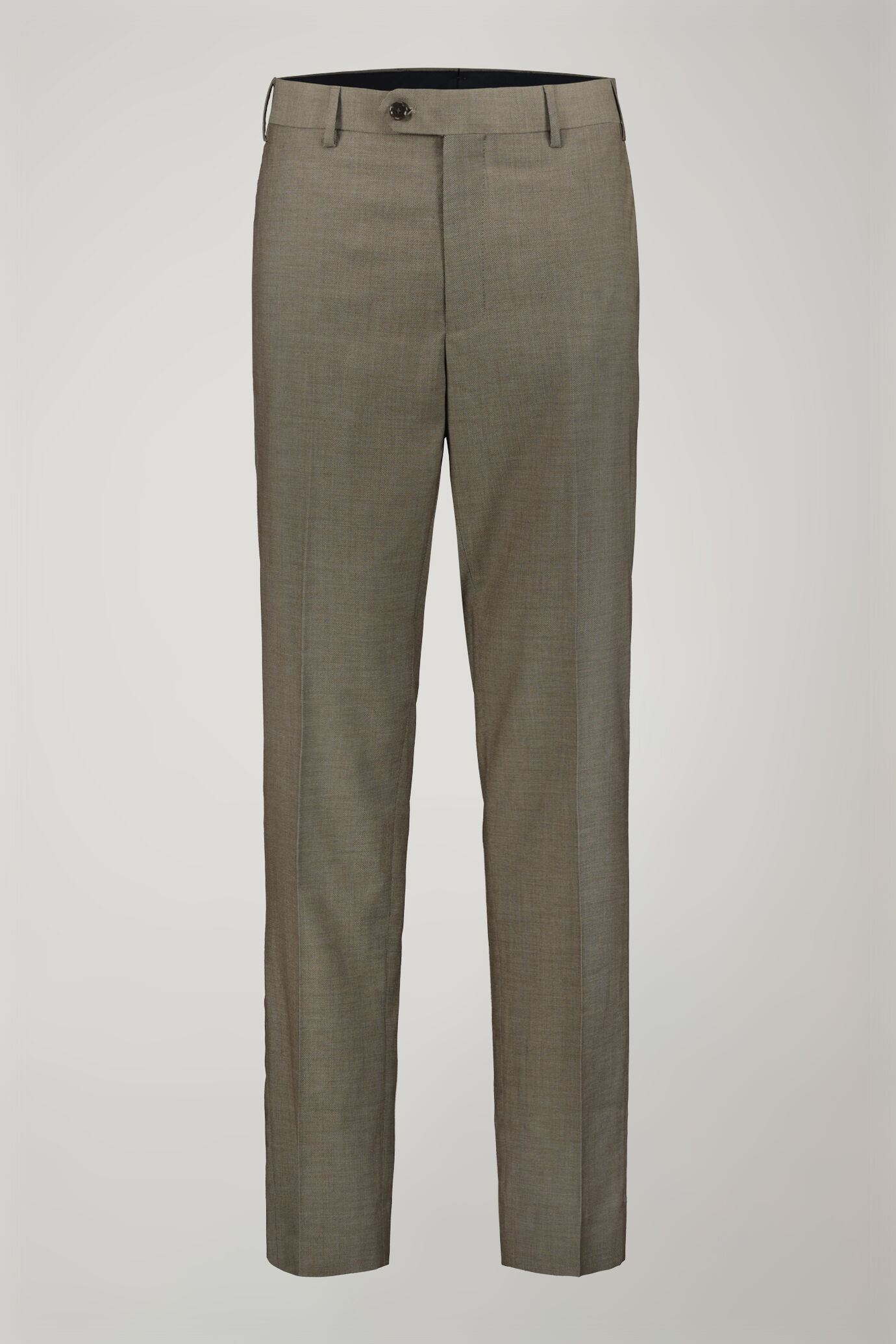 Costume homme à simple boutonnage avec motif œil-de-perdrix coupe régulière image number 7