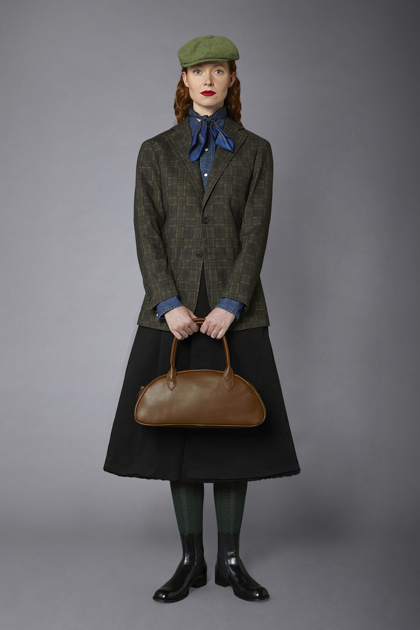 Regular fit genderless single-breasted jacket Prince of Wales fabric image number 1