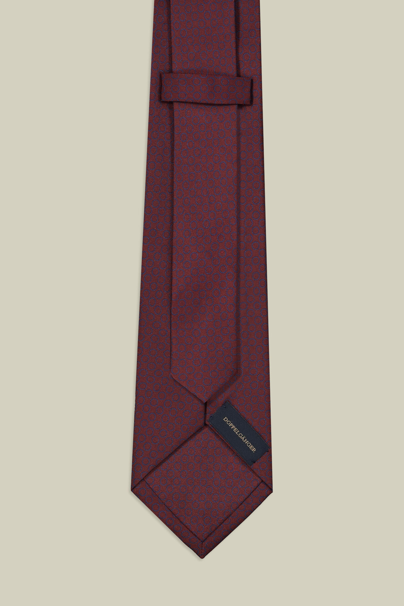 Men's micro patterned silk tie image number 2