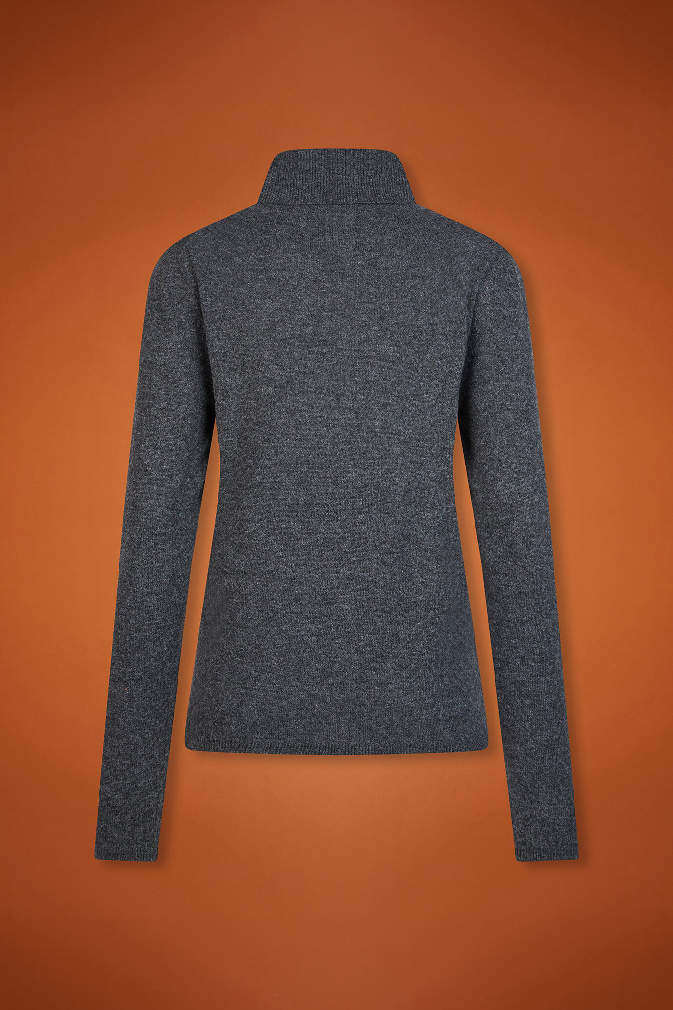 Pull col montant pour femme, coupe classique, en laine et cachemire image number 5