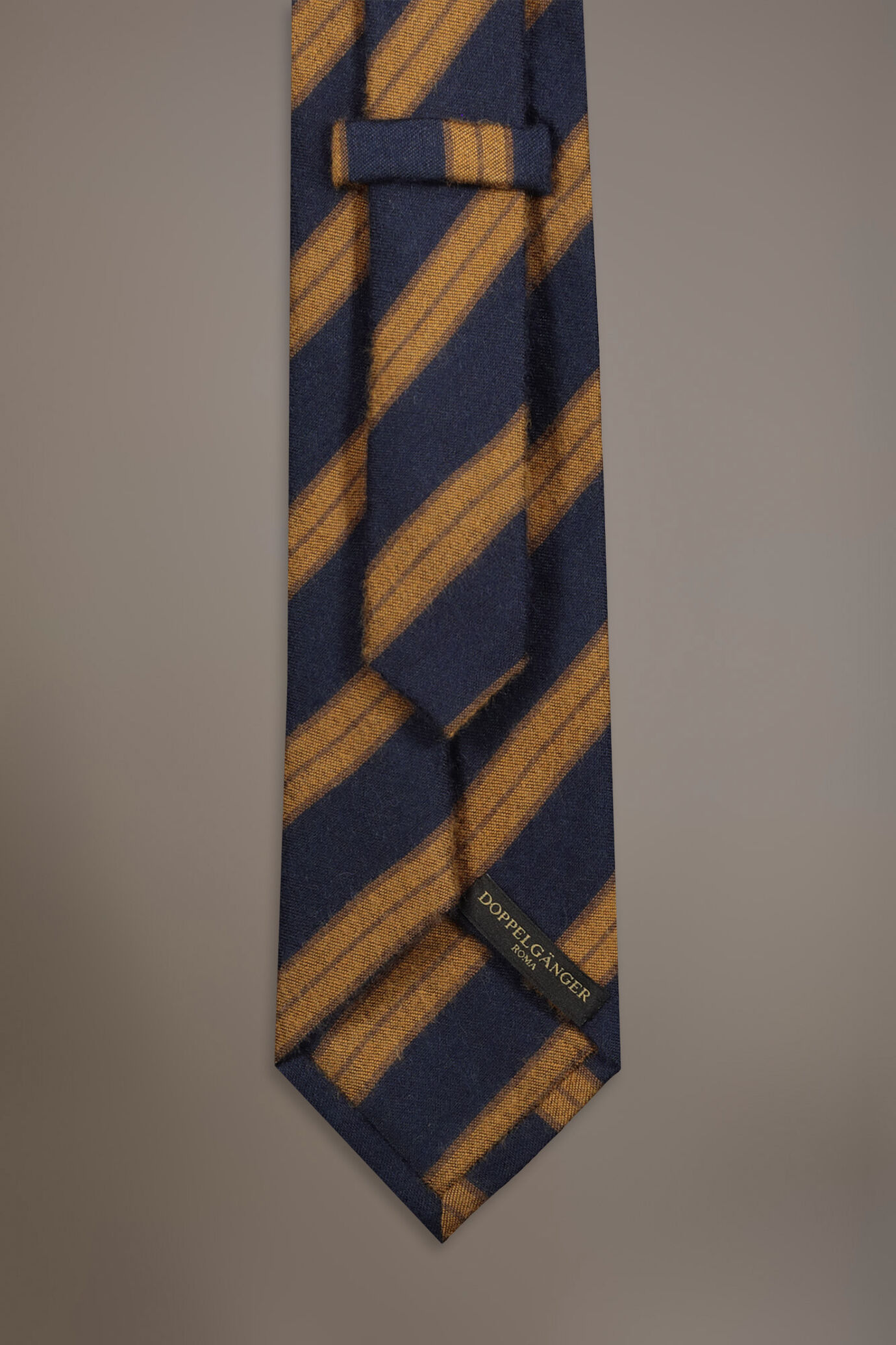 Regimental Brushed effect wool blend tie image number 1