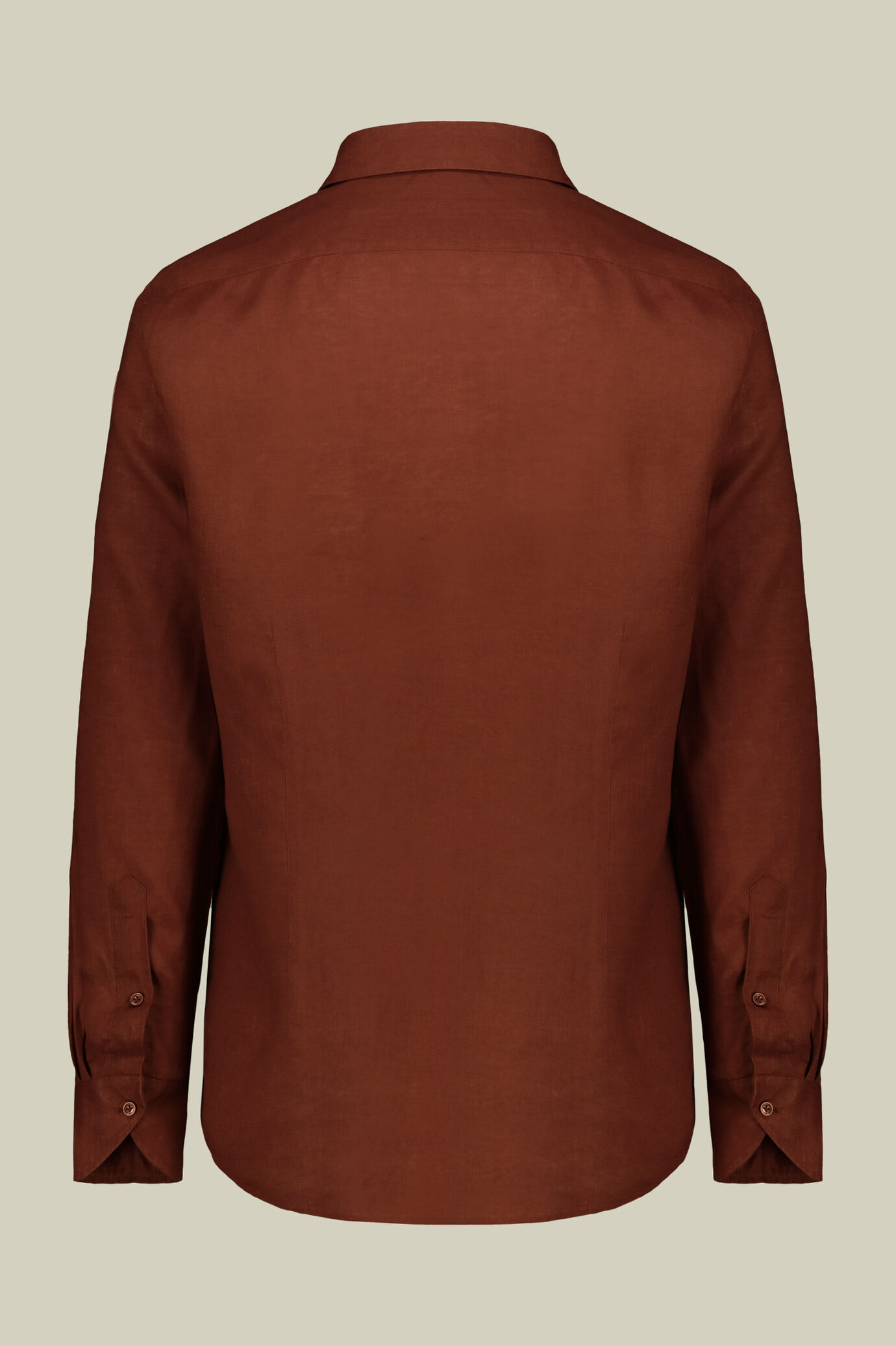 Men's casual shirt with classic collar, 100% linen image number 5