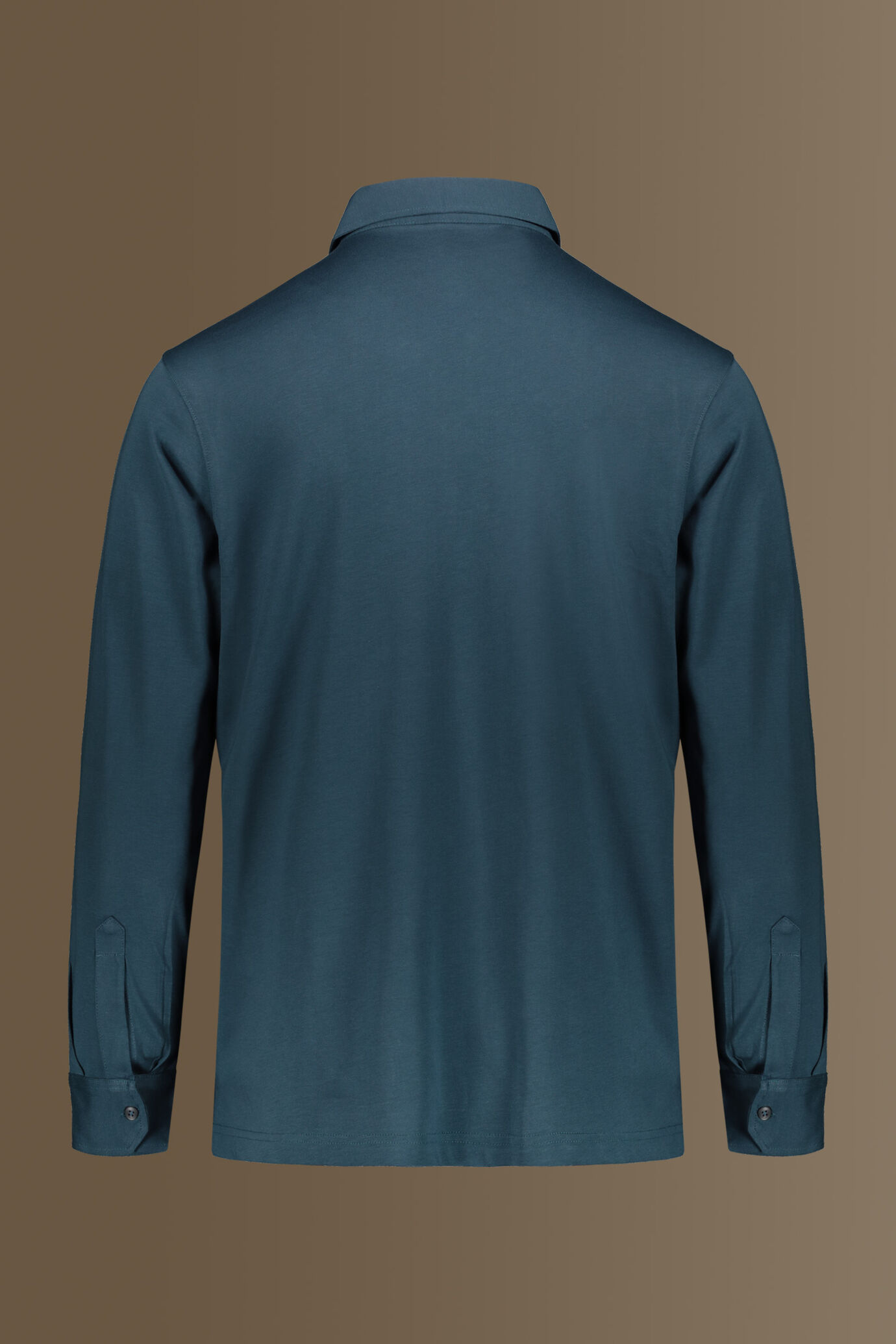 Long sleeves polo 100% pure supima cotton image number 4