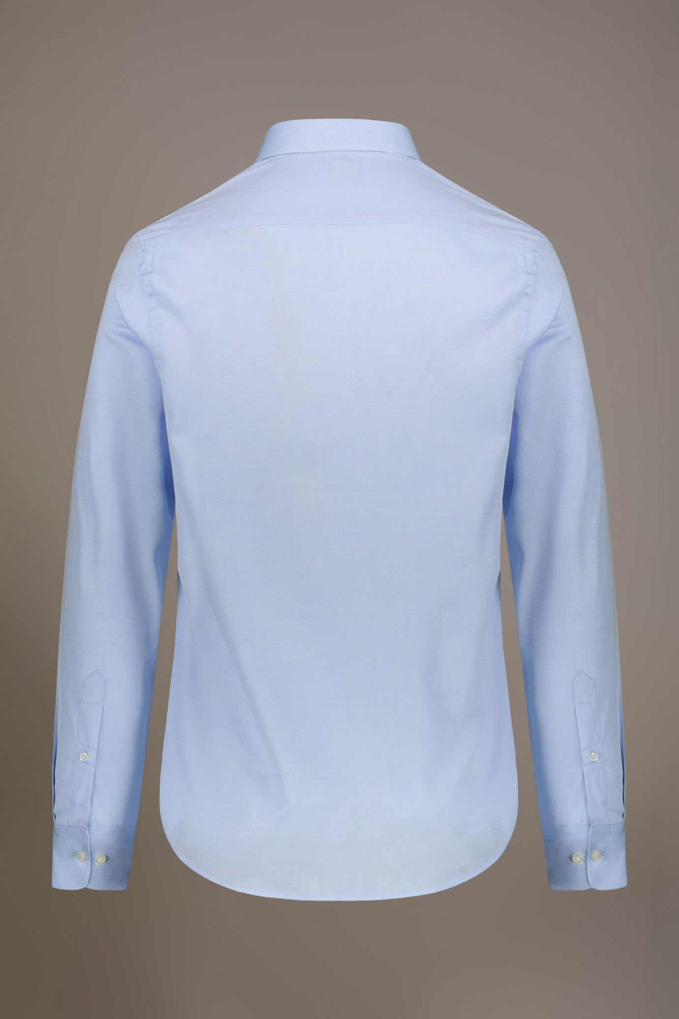 Classic shirt with french collar classic fit herringbone fabric image number 4