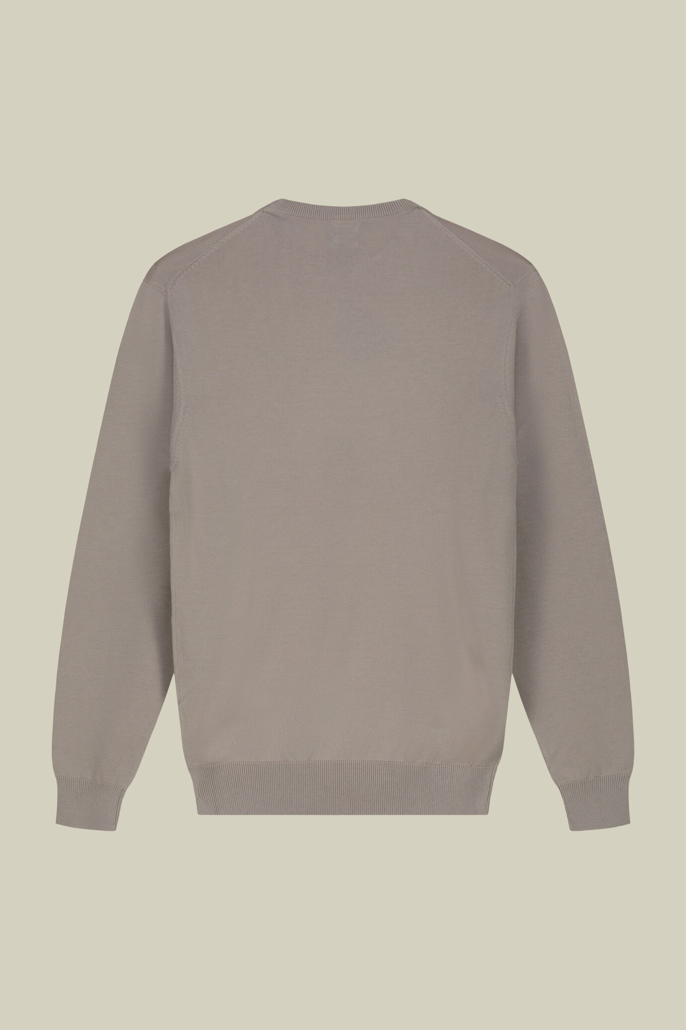 Herren-Pullover mit Rundhalsausschnitt aus 100 % bio-gewaschener Baumwolle