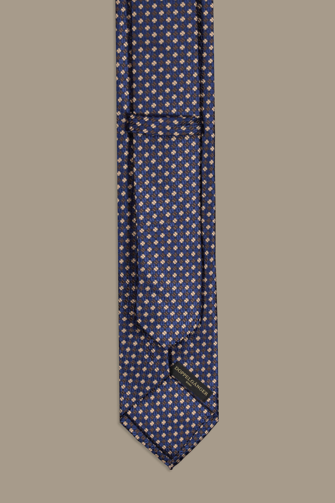 Cravatta uomo classica blue jaquard image number 1
