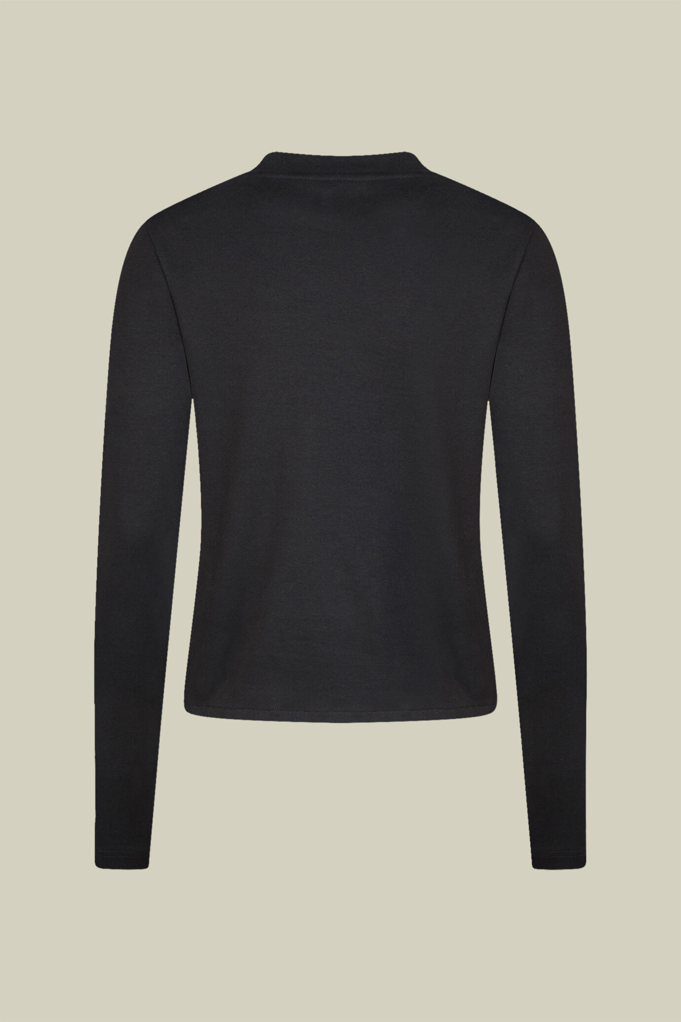 Damen-T-Shirt mit Rundhalsausschnitt und langen Ärmeln aus 100 % Baumwolle in normaler Passform image number 5