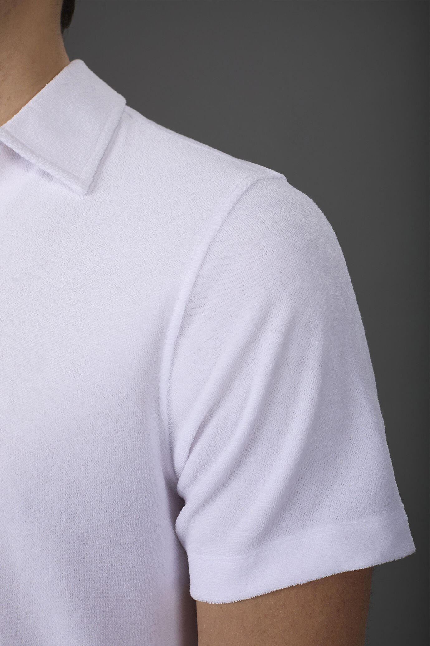 Kurzarm-Poloshirt für Herren mit Derby-Kragen aus Frottee image number 3