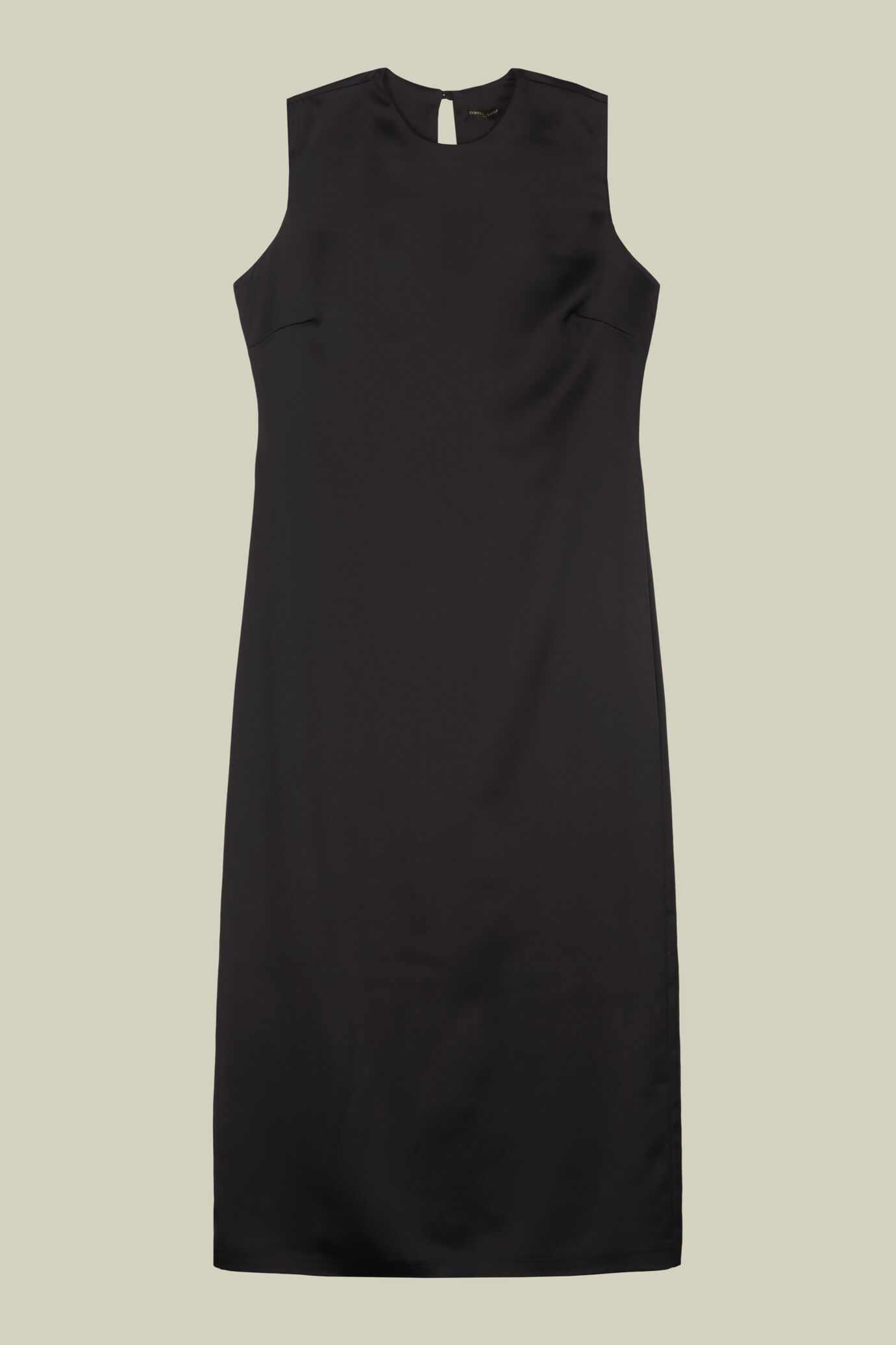 Langes Damenkleid mit Rundhalsausschnitt und Rückenöffnung image number 4