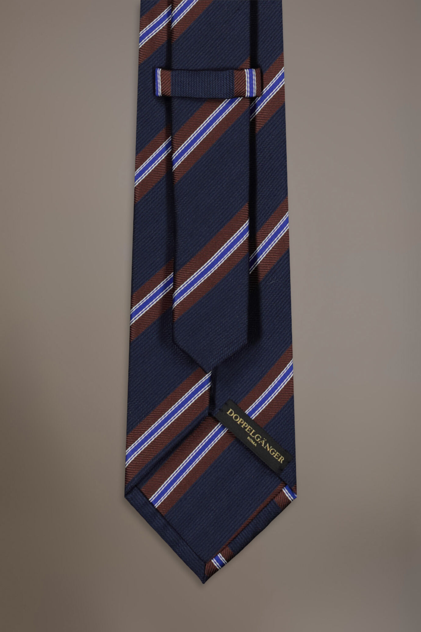 Bamboo blend tie regimental design image number 1