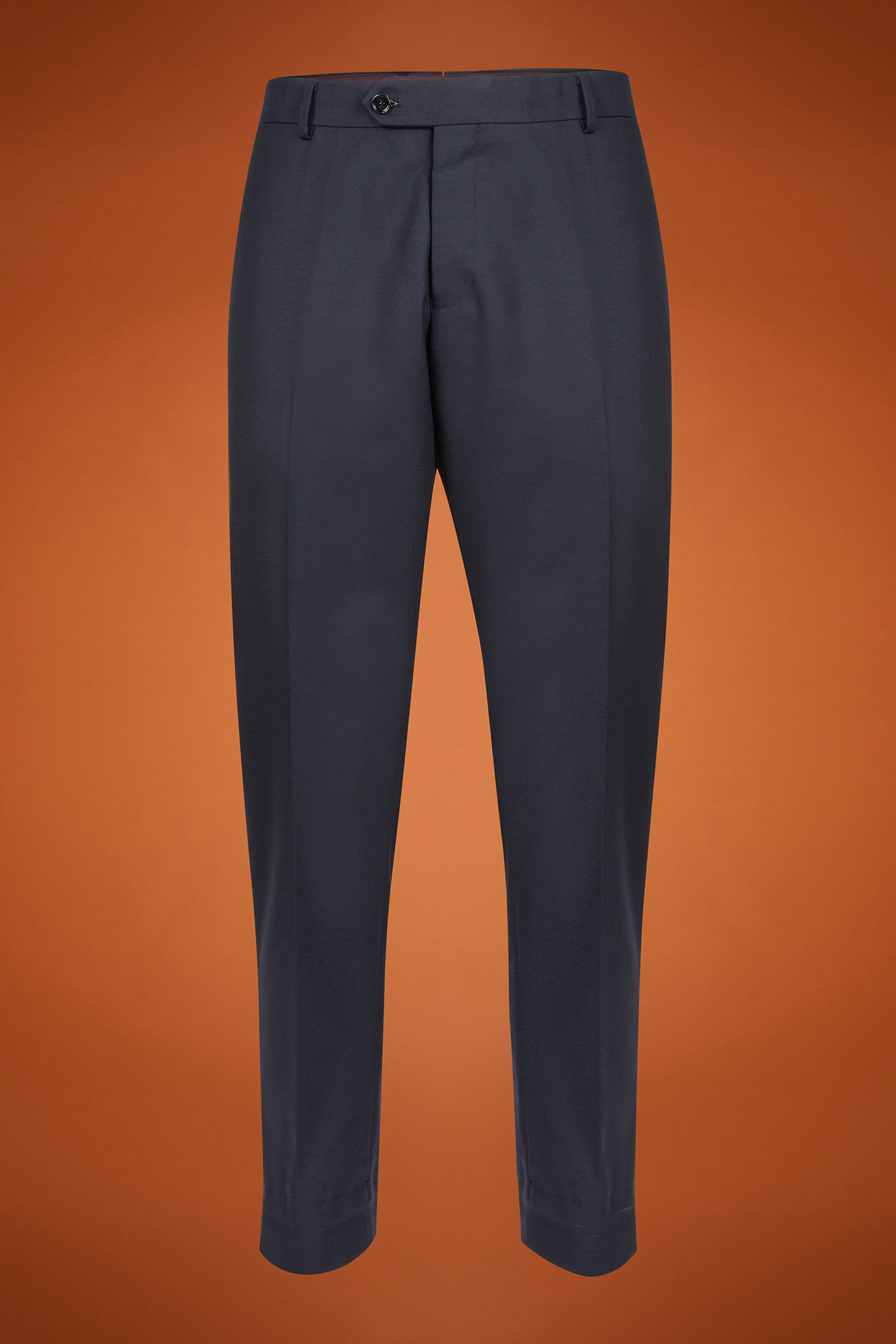 Abito uomo doppiopetto con giacca con collo a lancia con tessuto falso unito regular fit image number 6