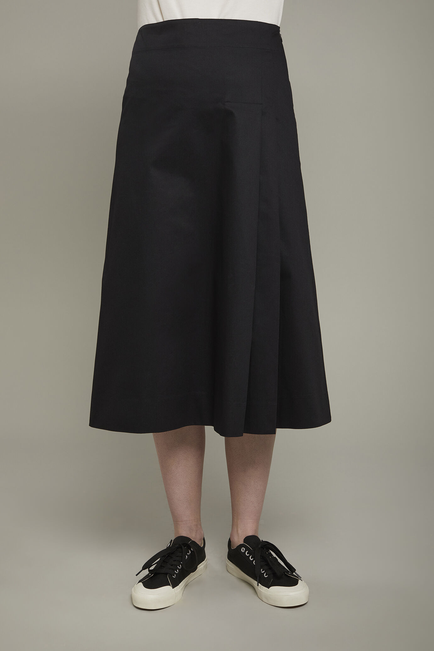 Women’s midi skirt 100% cotton regular fit image number 3