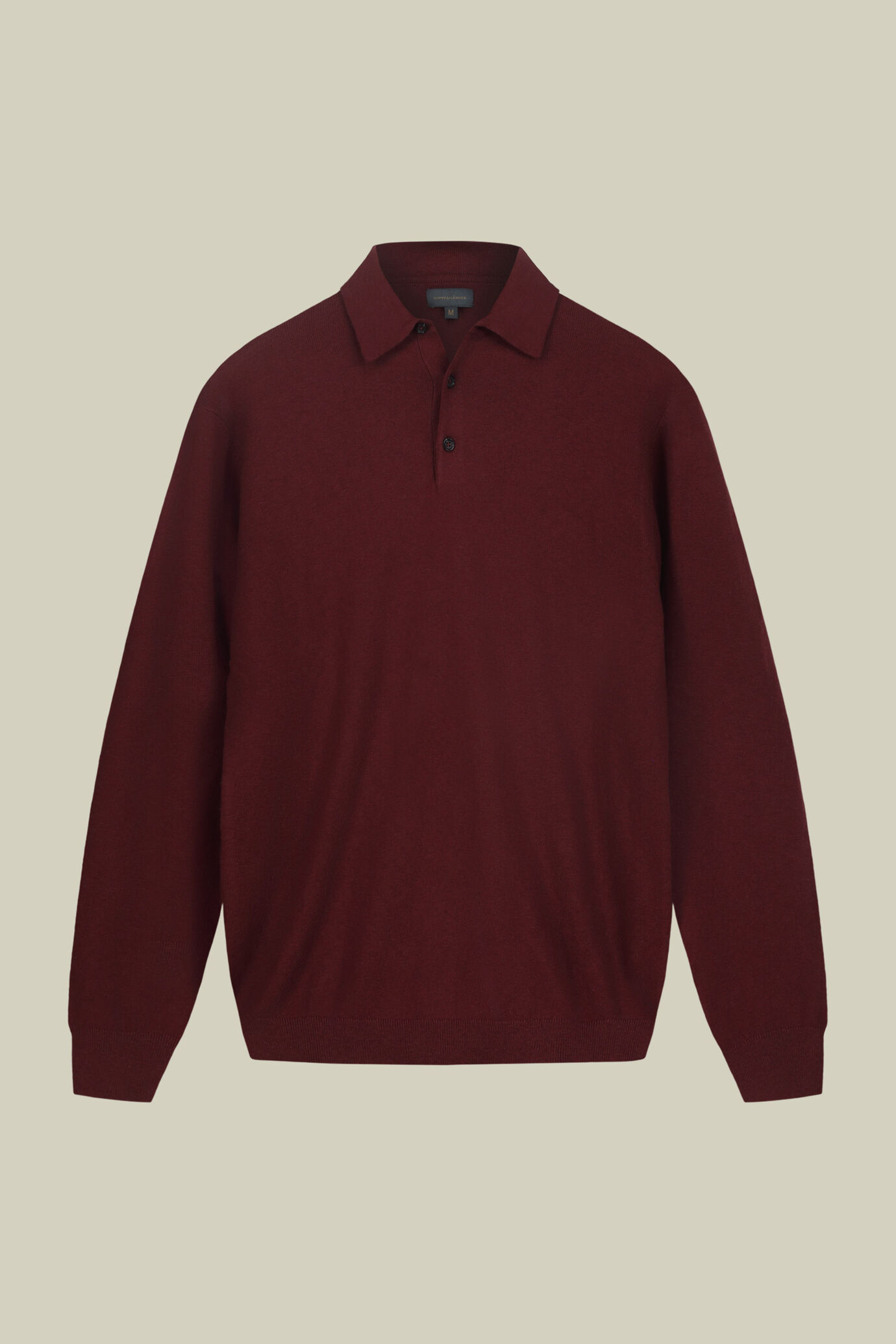 Maglia polo uomo in misto lana e cotone regular fit image number 4