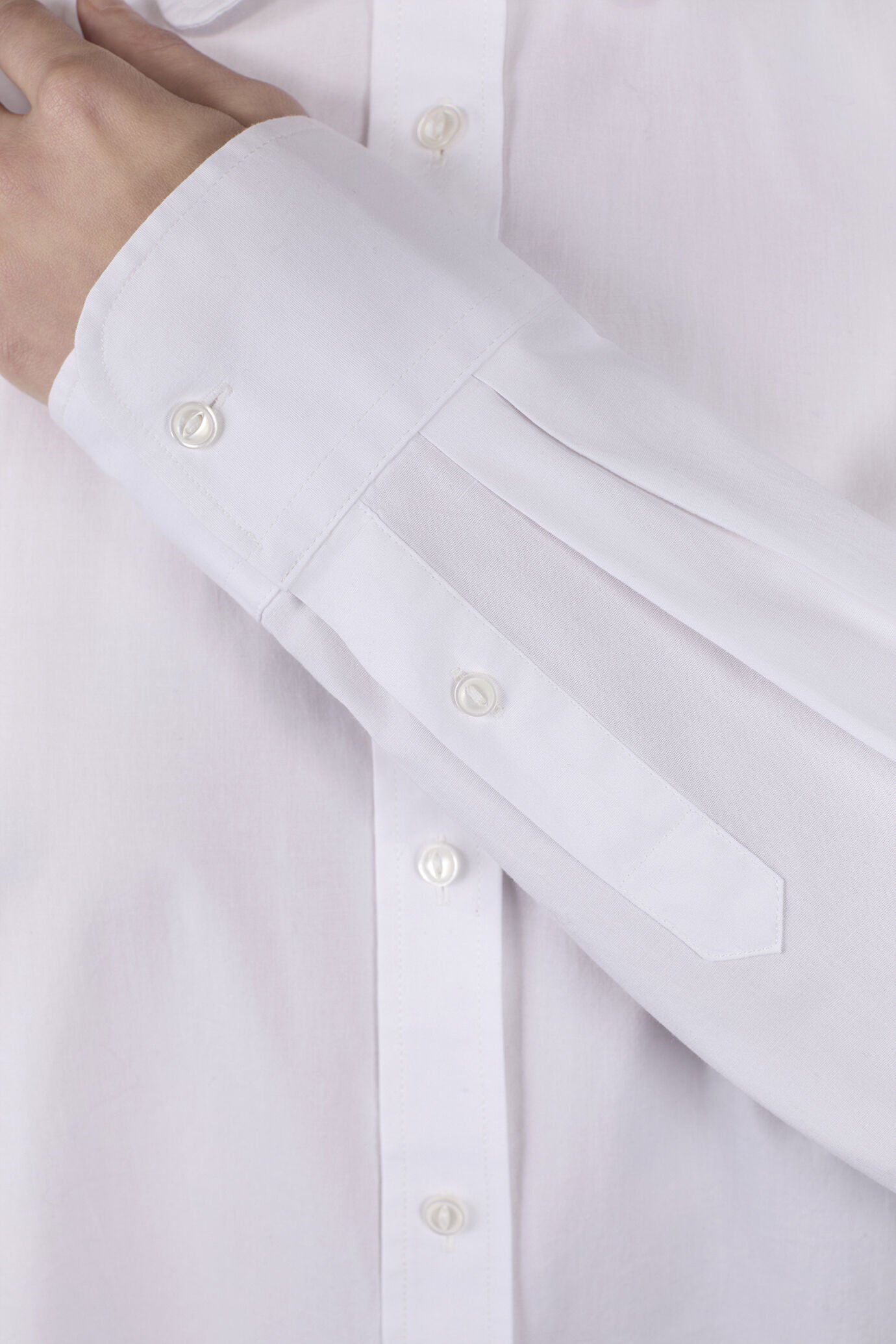 Camicia donna casual 100% cotone tinta unita regular fit image number 3