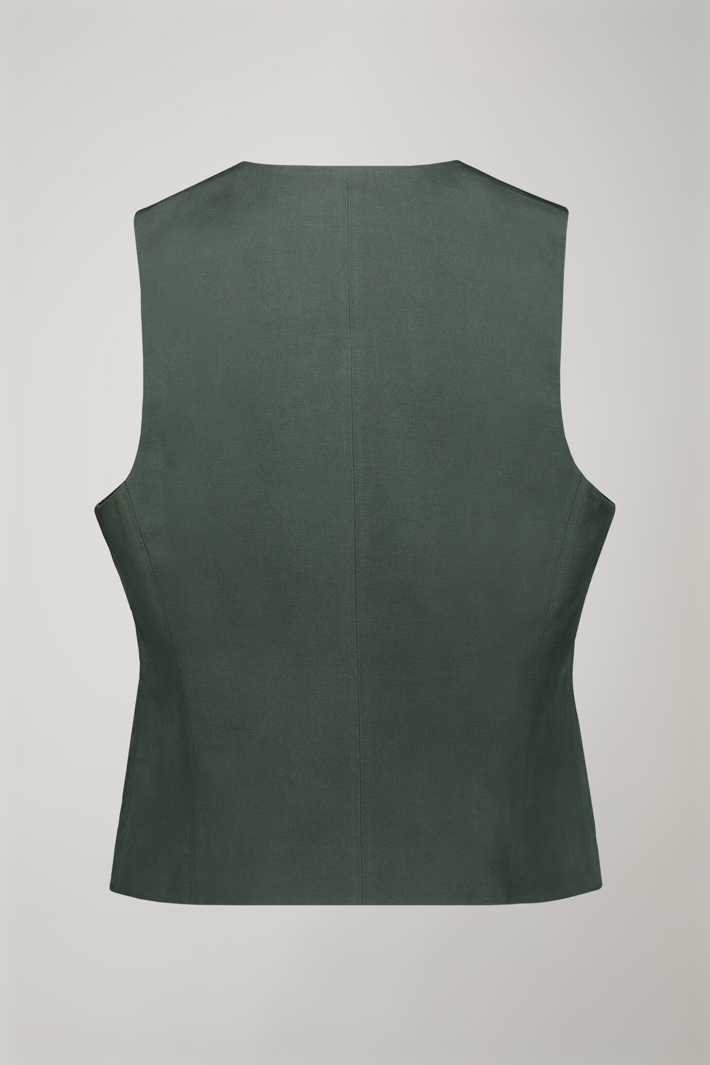 Gilet donna misto lino e cotone regular fit image number 5