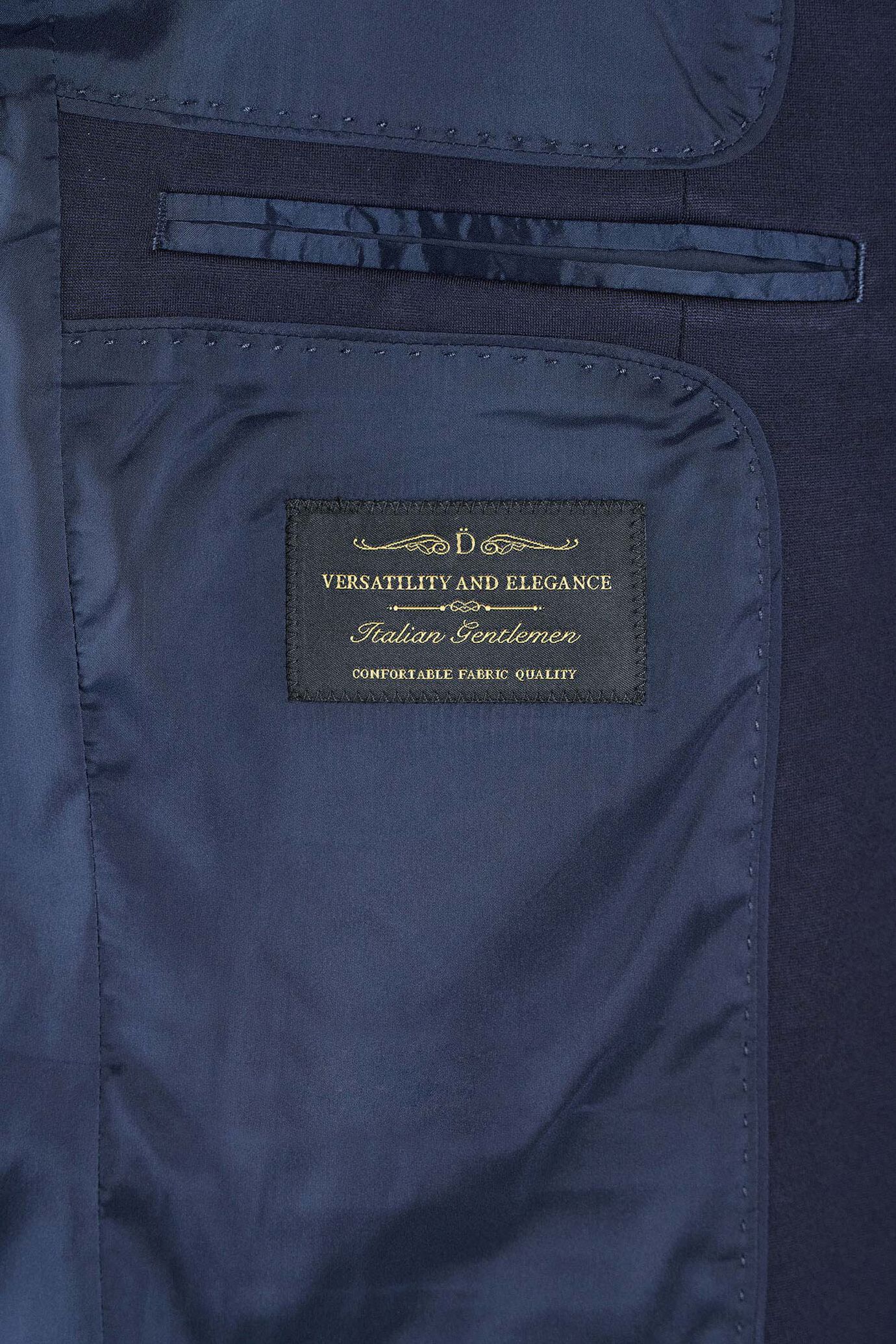 Giacca monopetto in jersey con tasche a pattina image number 4