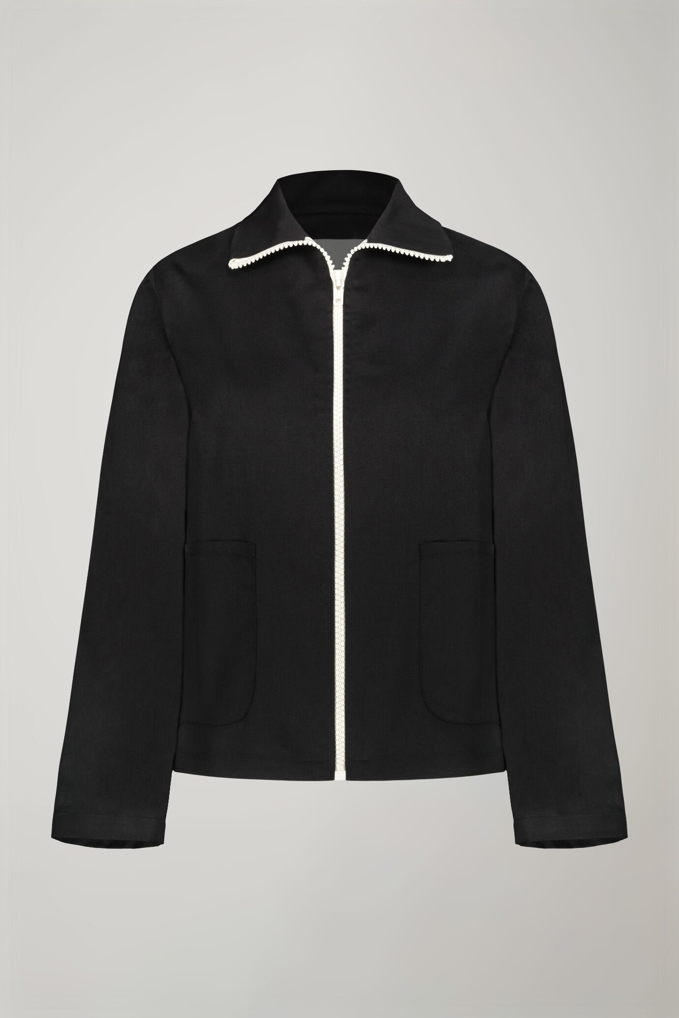 Giubbino donna con zip regular fit image number 6