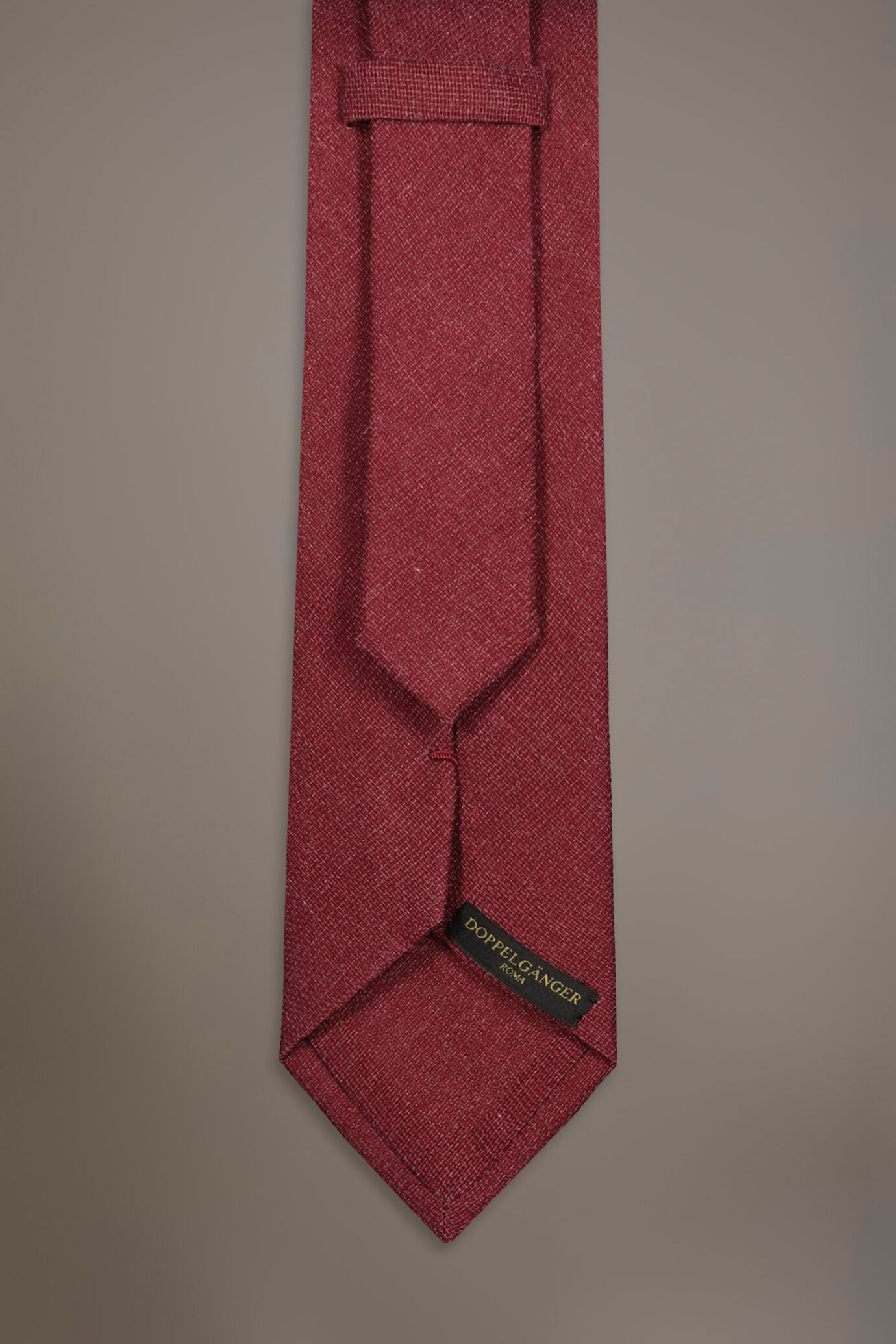 Cravatta misto fibre bamboo tinta unita image number 1
