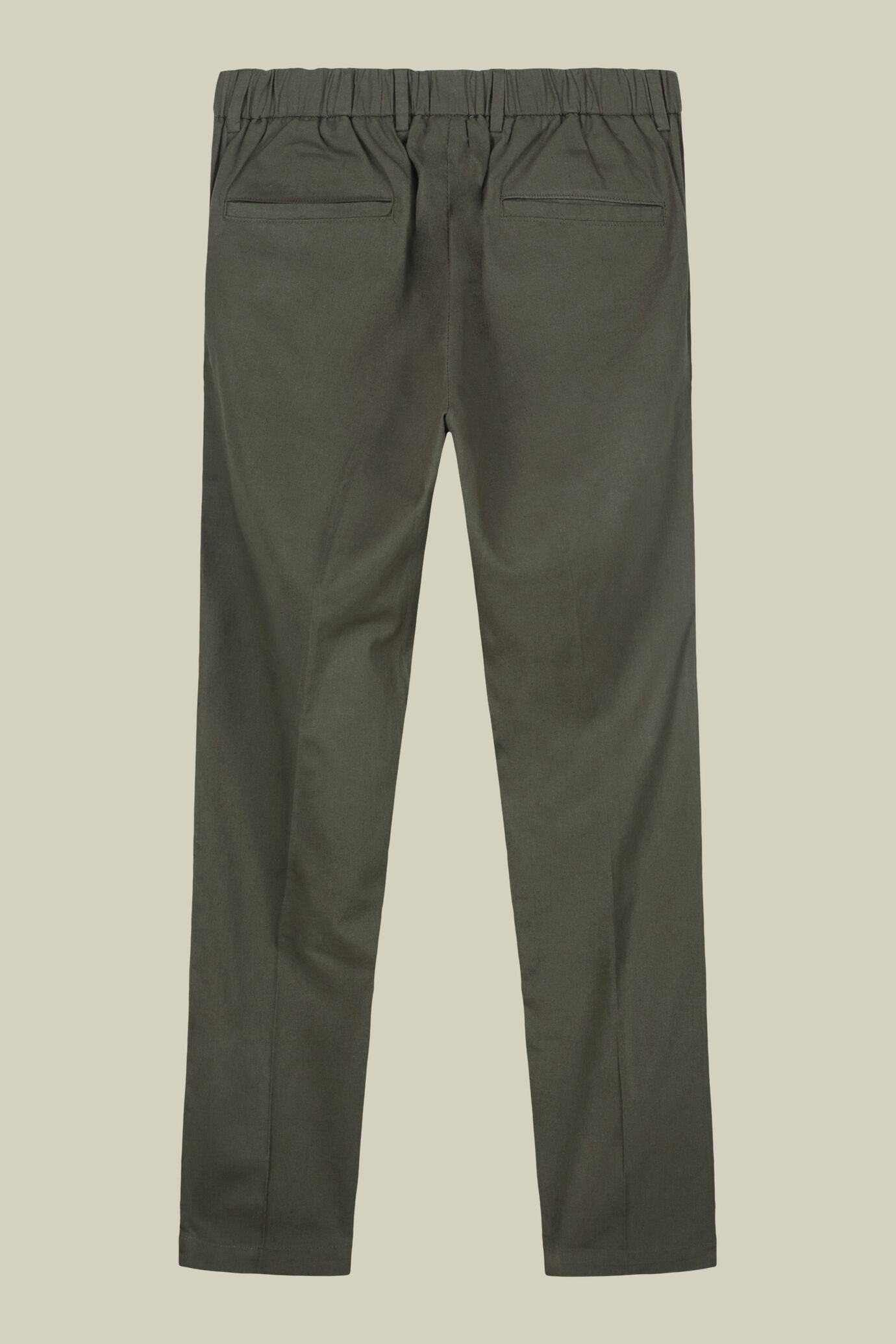 Herrenhose mit zwei kleinen Bügelfalten und Gummizug am hinteren Bund image number 5