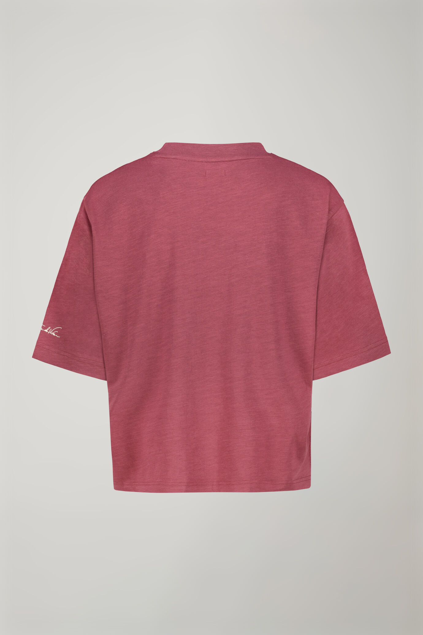 T-Shirt donna girocollo 100% cotone regular fit image number 6