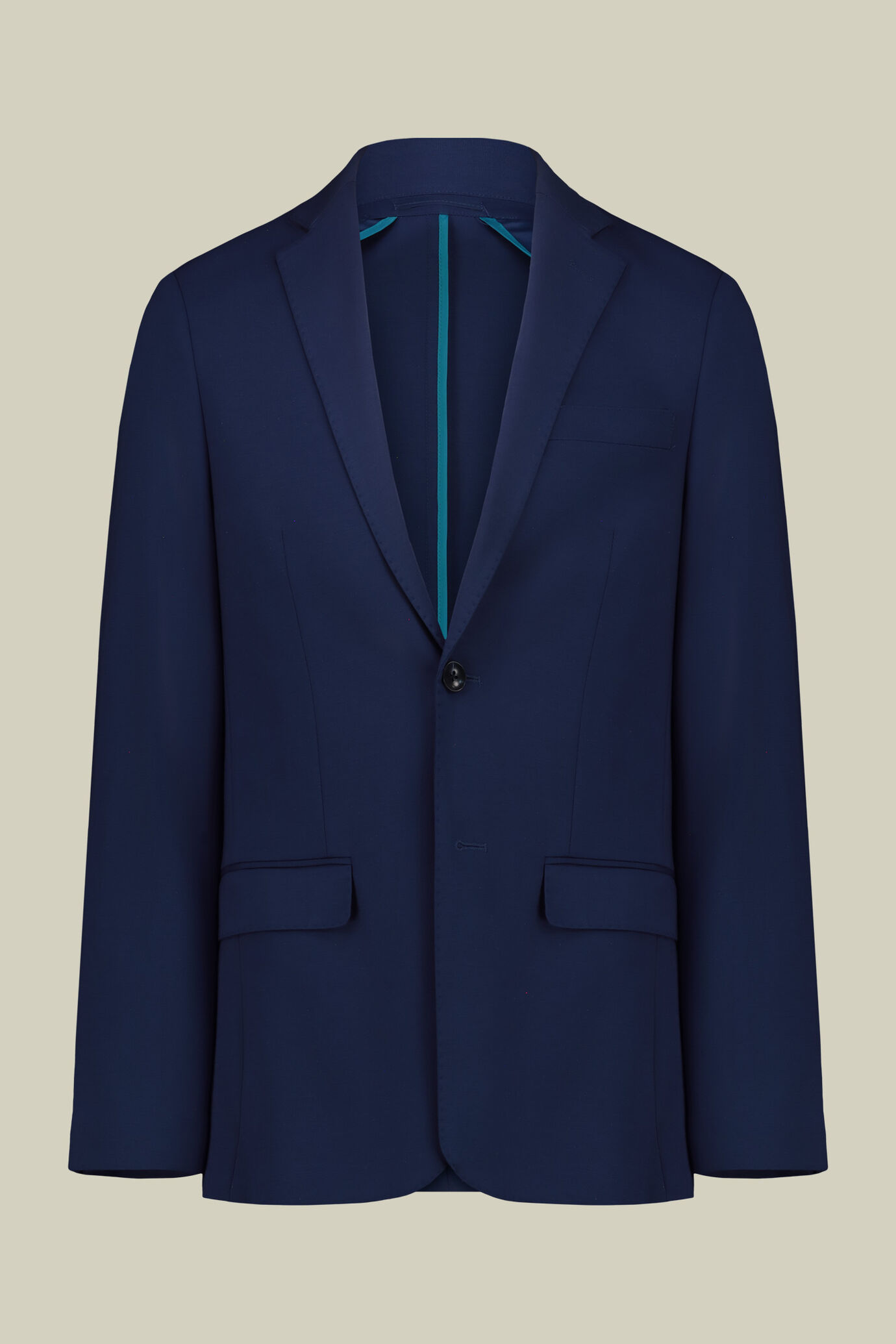 Costume homme &agrave; un bouton en jersey, coupe regular image number 0