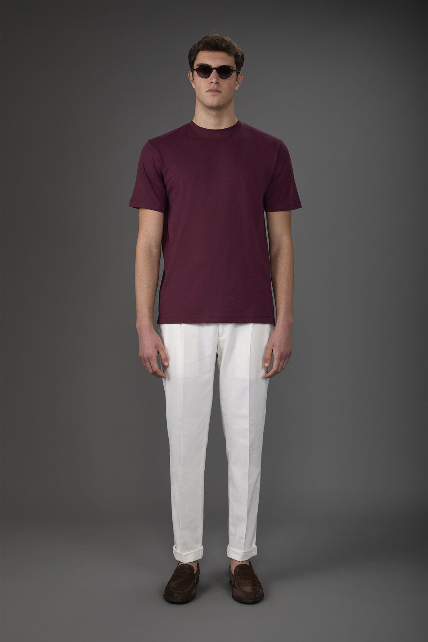 Kurzarm-T-Shirt für Herren mit Rundhalsausschnitt aus Bio-Baumwolle image number 1