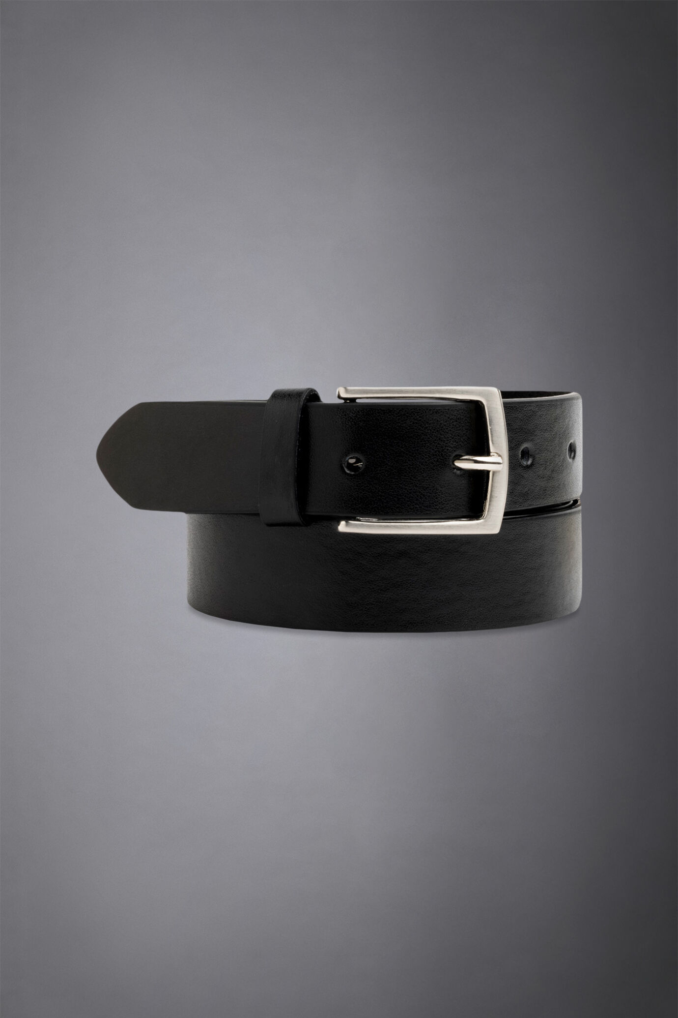 Men's belt covered in smooth leather made in italy