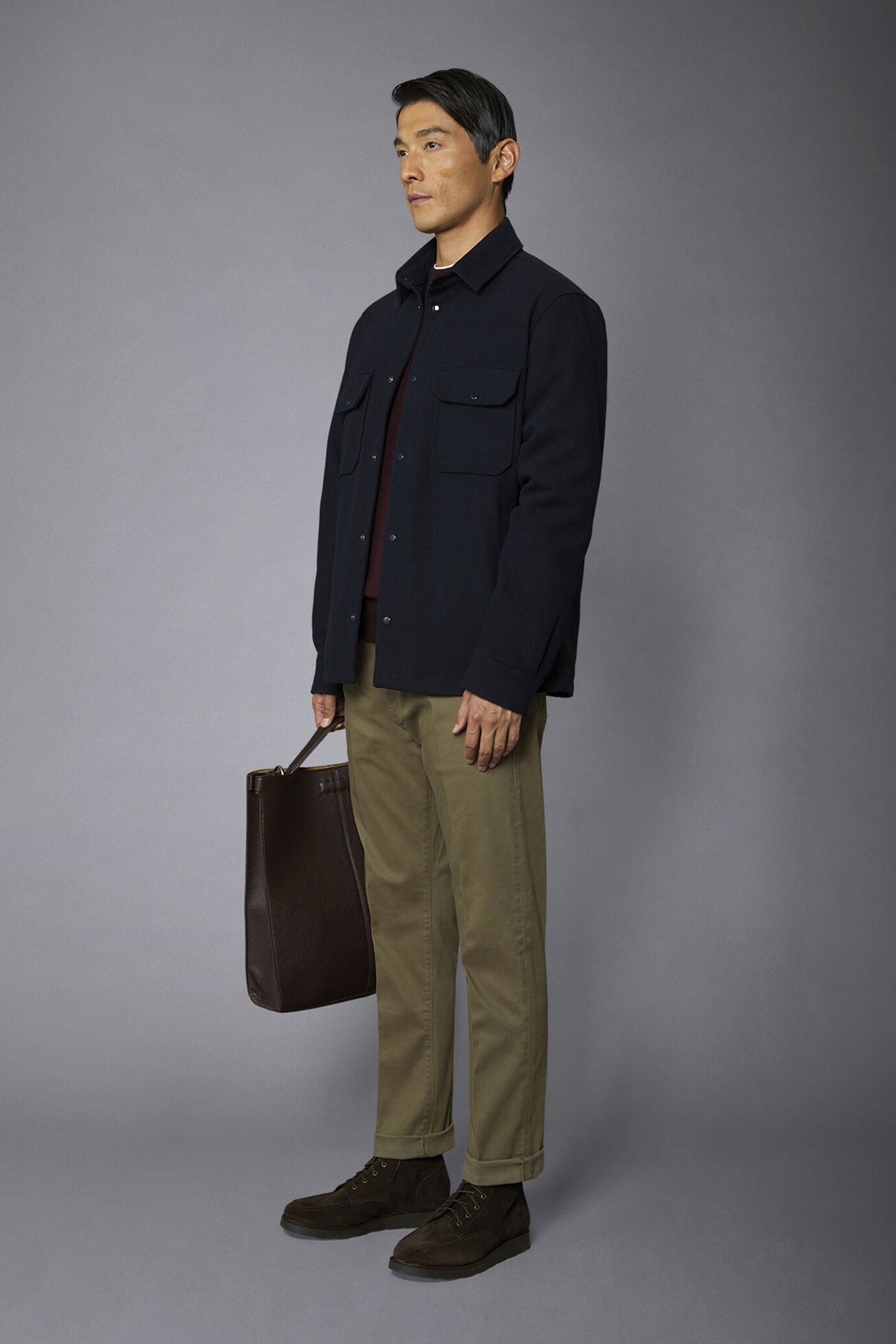 5-Pocket-Hose aus gewaschenem Twill in normaler Passform image number 1