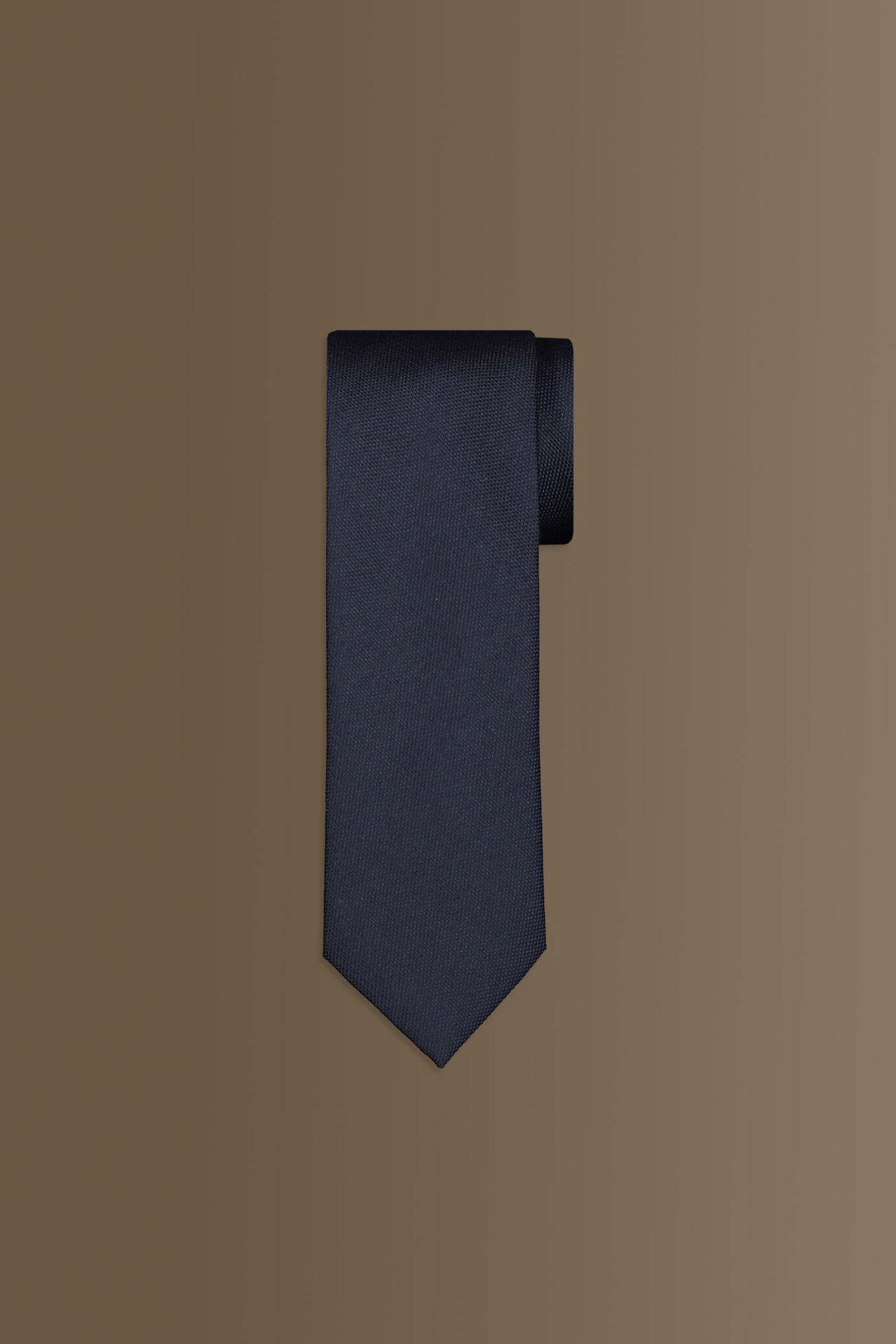 Bamboo blend tie - plain colour image number 0
