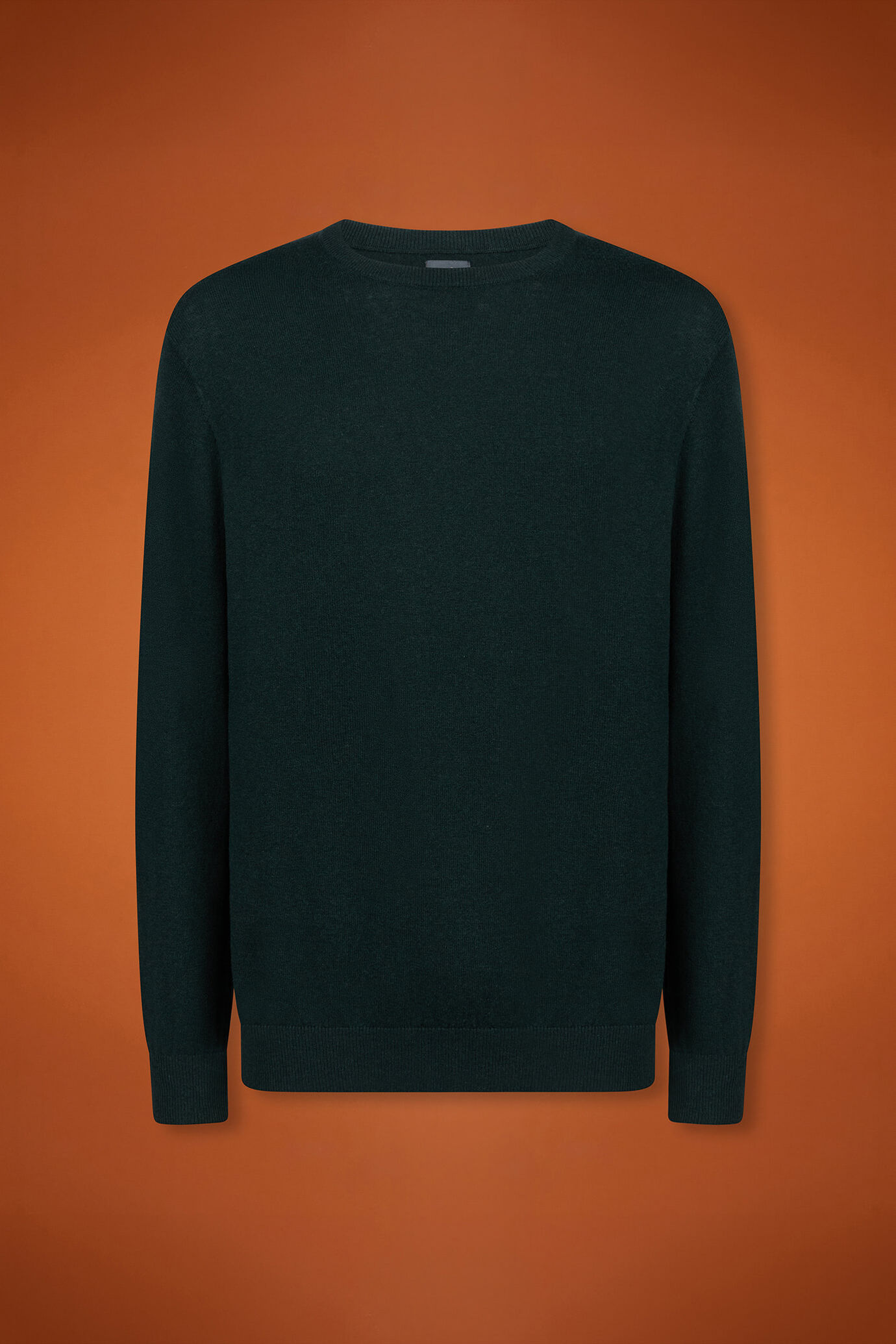 Herren-Pullover mit Rundhalsausschnitt aus Baumwolle in normaler Passform image number 4