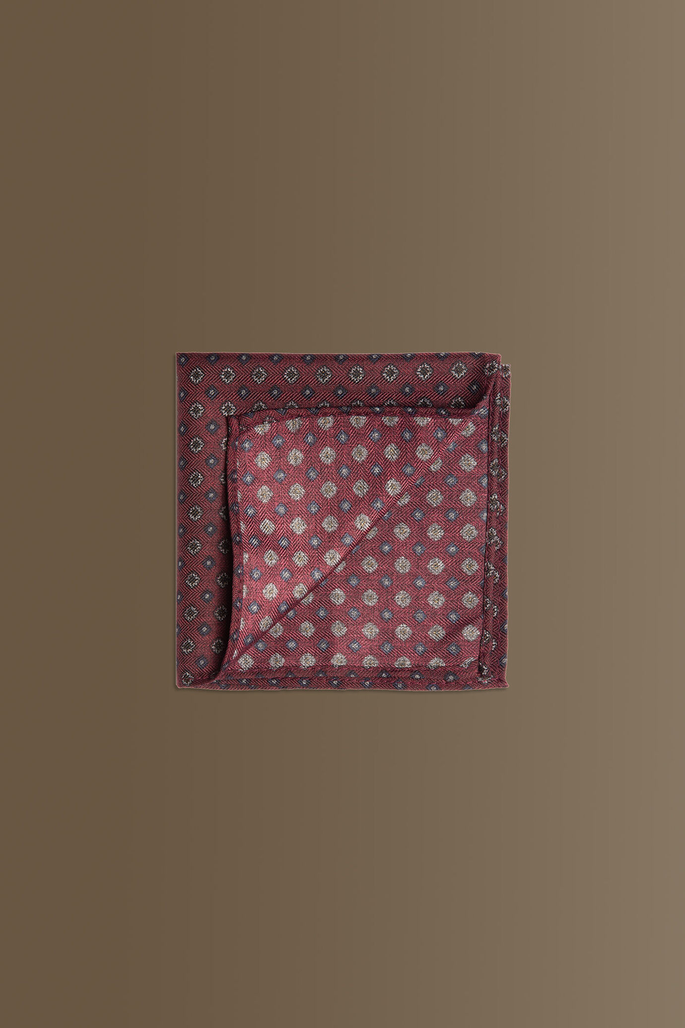 Pochette con tessuto effetto lana - tinta unita image number 0