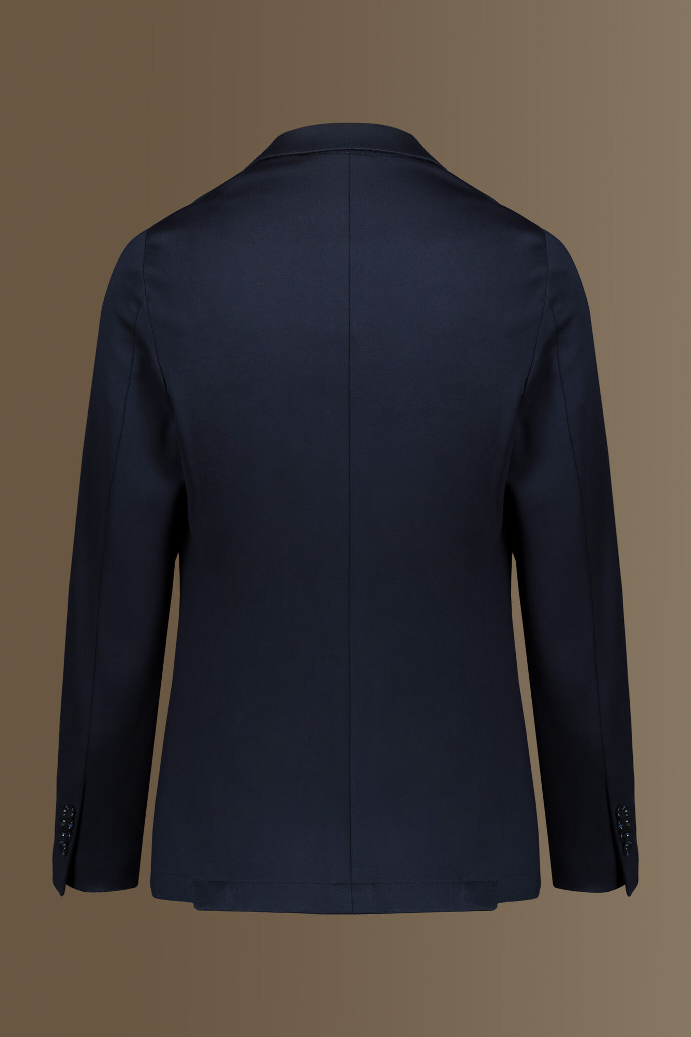 Single-breasted jersey suit with trousers with single pinces image number 6