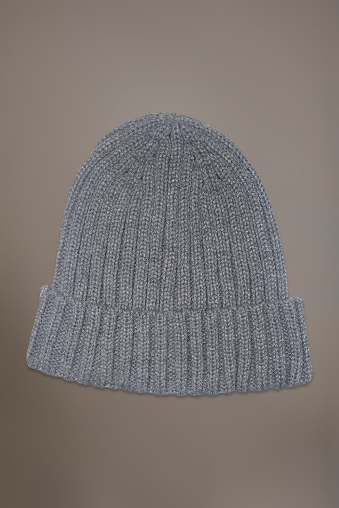 Ribbed knit wool blend beanie hat image number 0