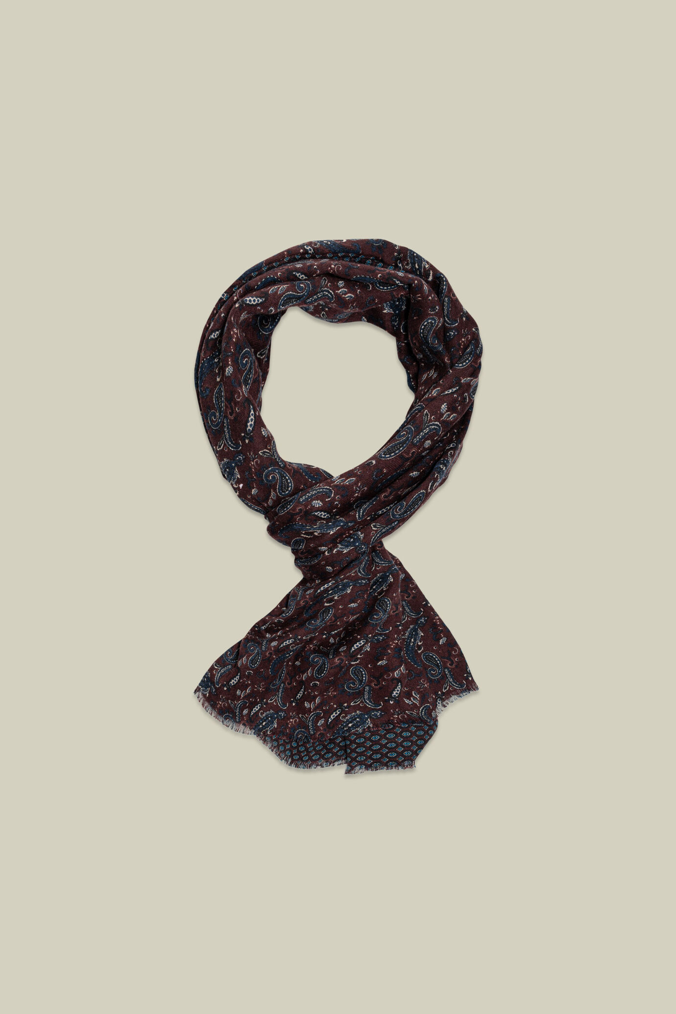 Reversibler Pashmina für Herren mit Mikro-Muster