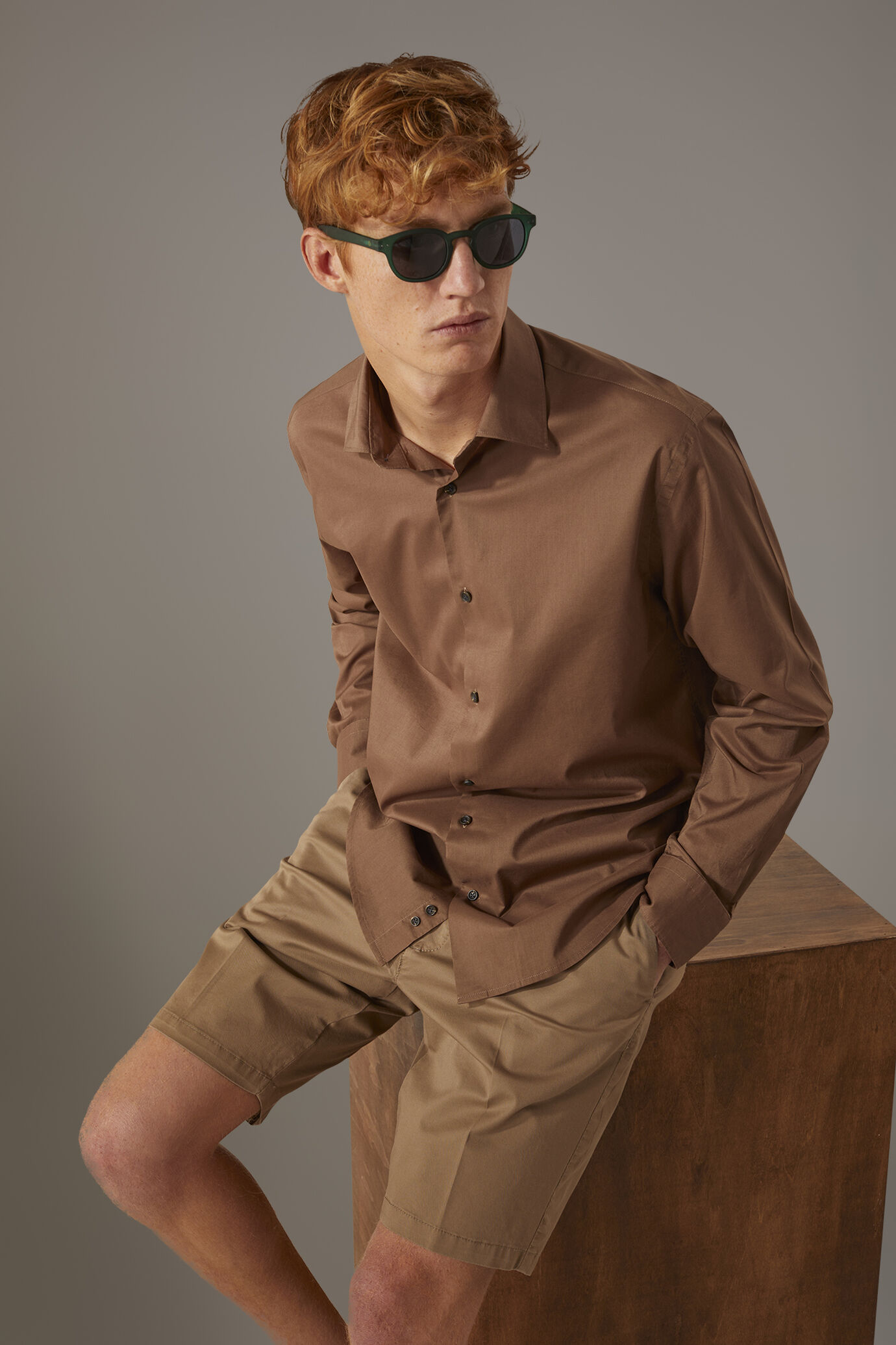 Bermudashorts aus klassischem Twill-Stoff image number 0
