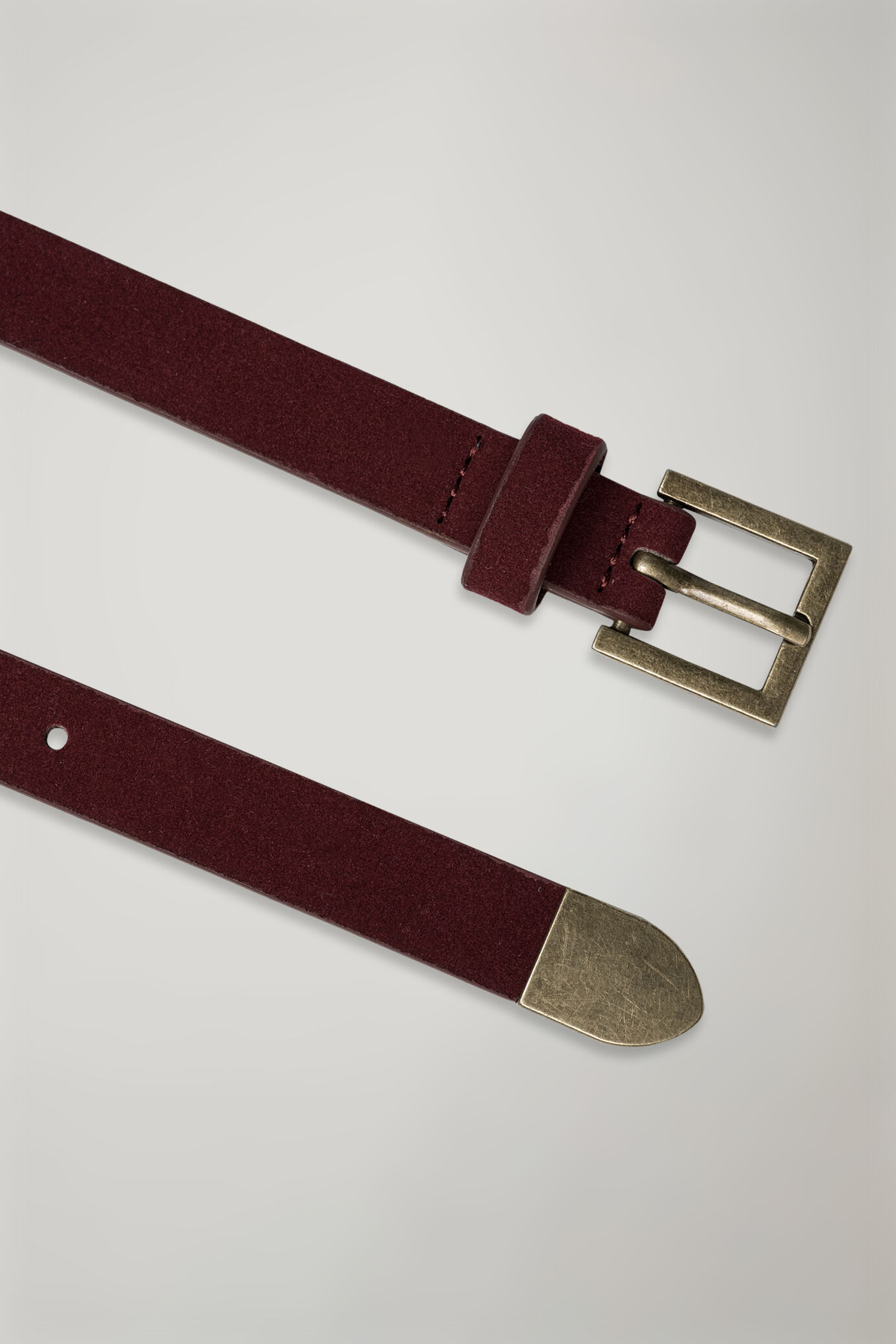 Women's belt coated with suede leather image number 1