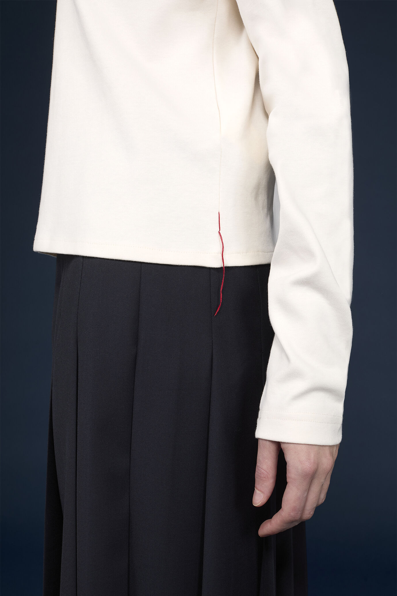 T-shirt donna girocollo 100% cotone manica lunga regular fit image number 3