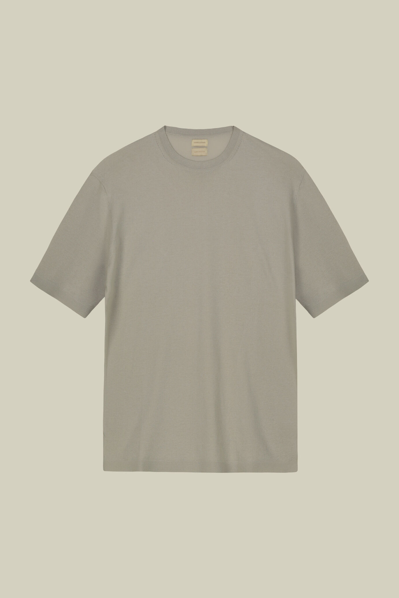 Men's 100% cotton crepe knitted T-Shirt with short sleeves image number 4