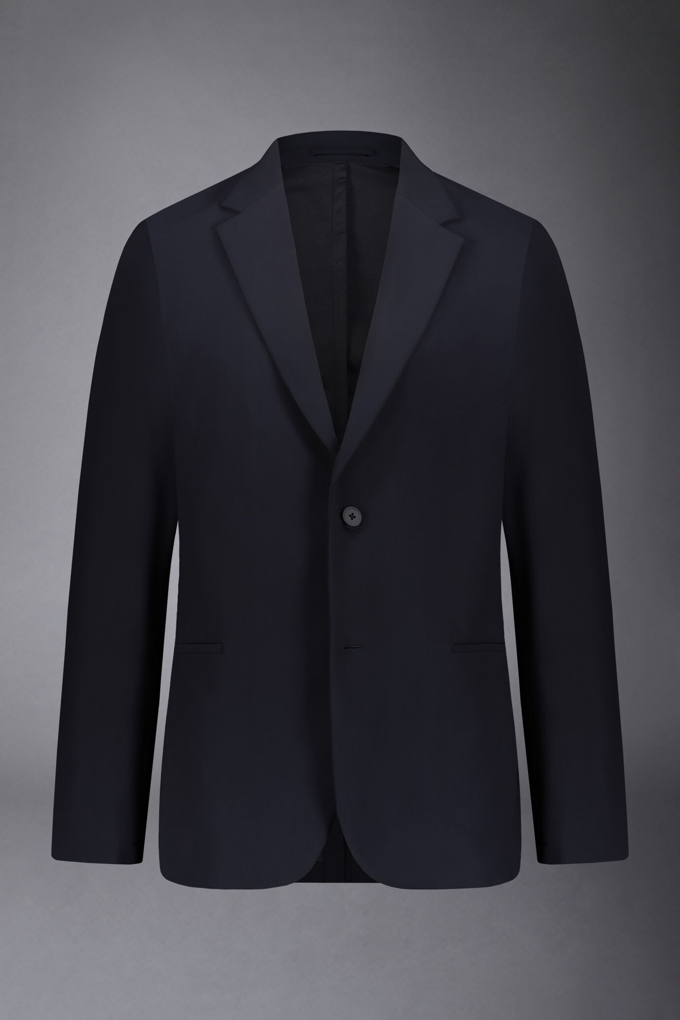 Men's single-breasted suit regular fit technical fabric image number 4