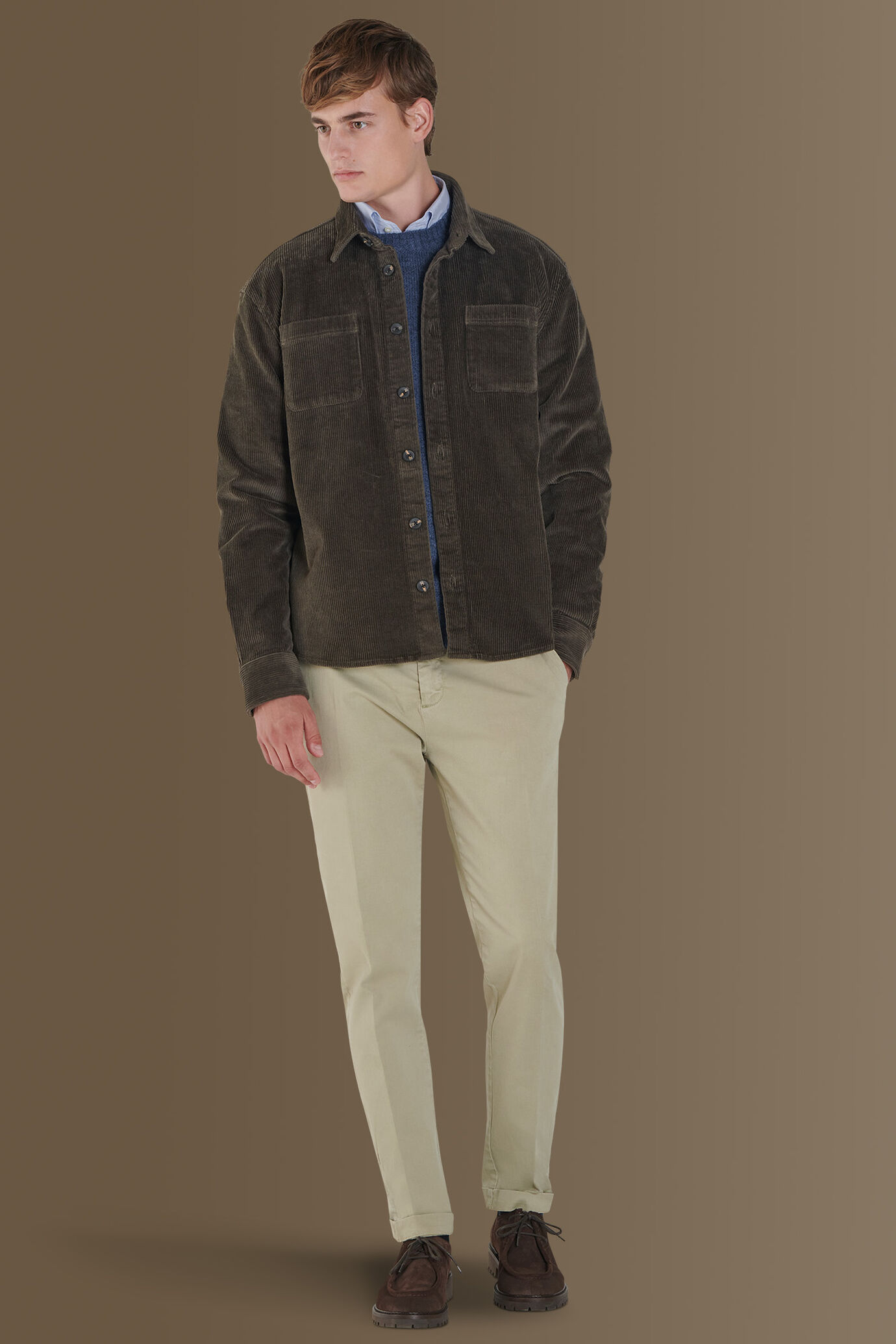 Overshirt wales corduroy fabric image number 0