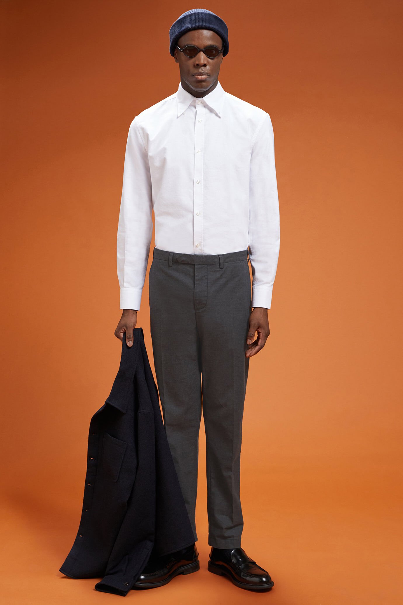 Pantalon classique pour homme à micro motifs, coupe classique