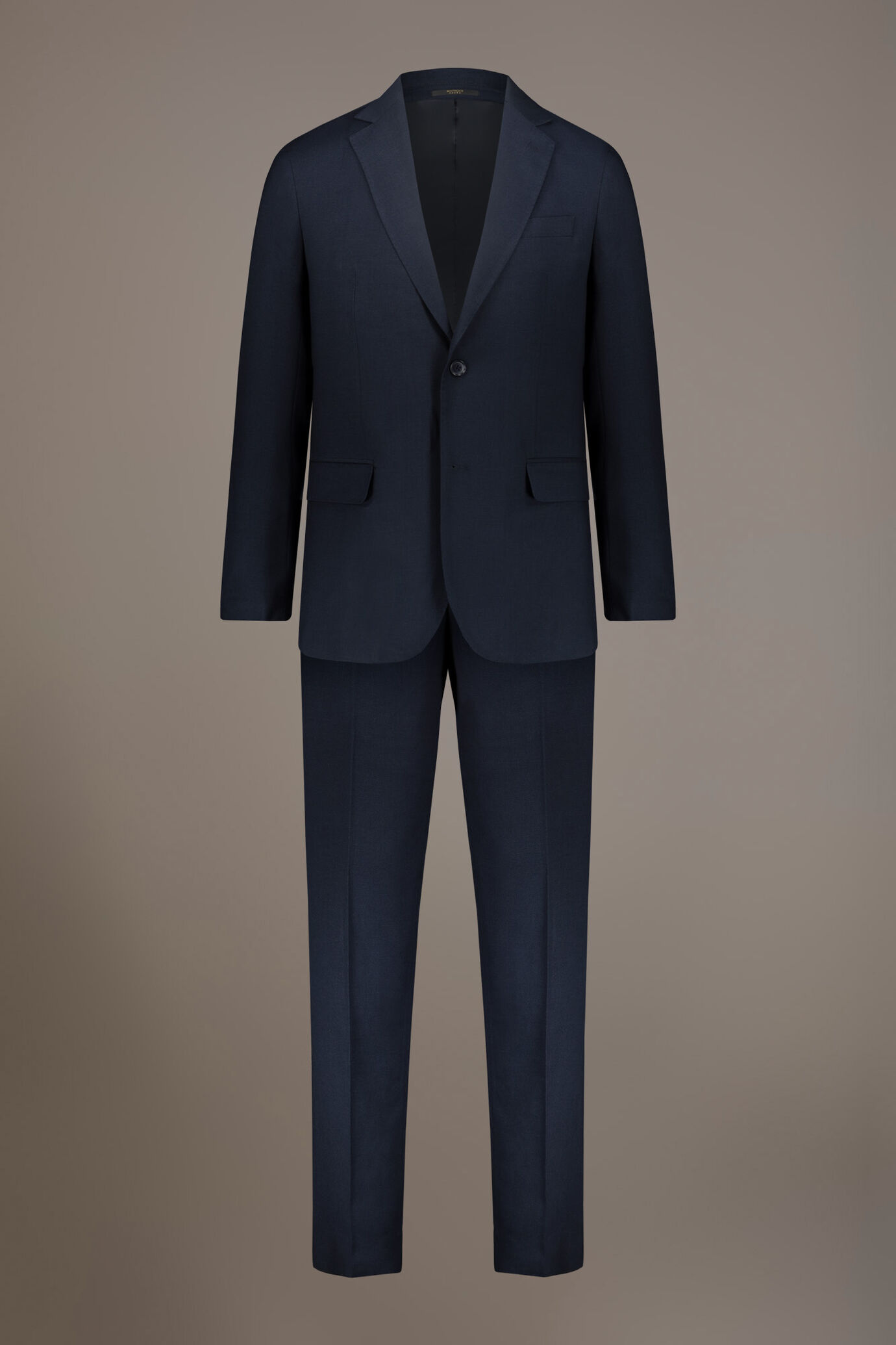 Regular fit single-breasted suit in birdseye fabric image number 8