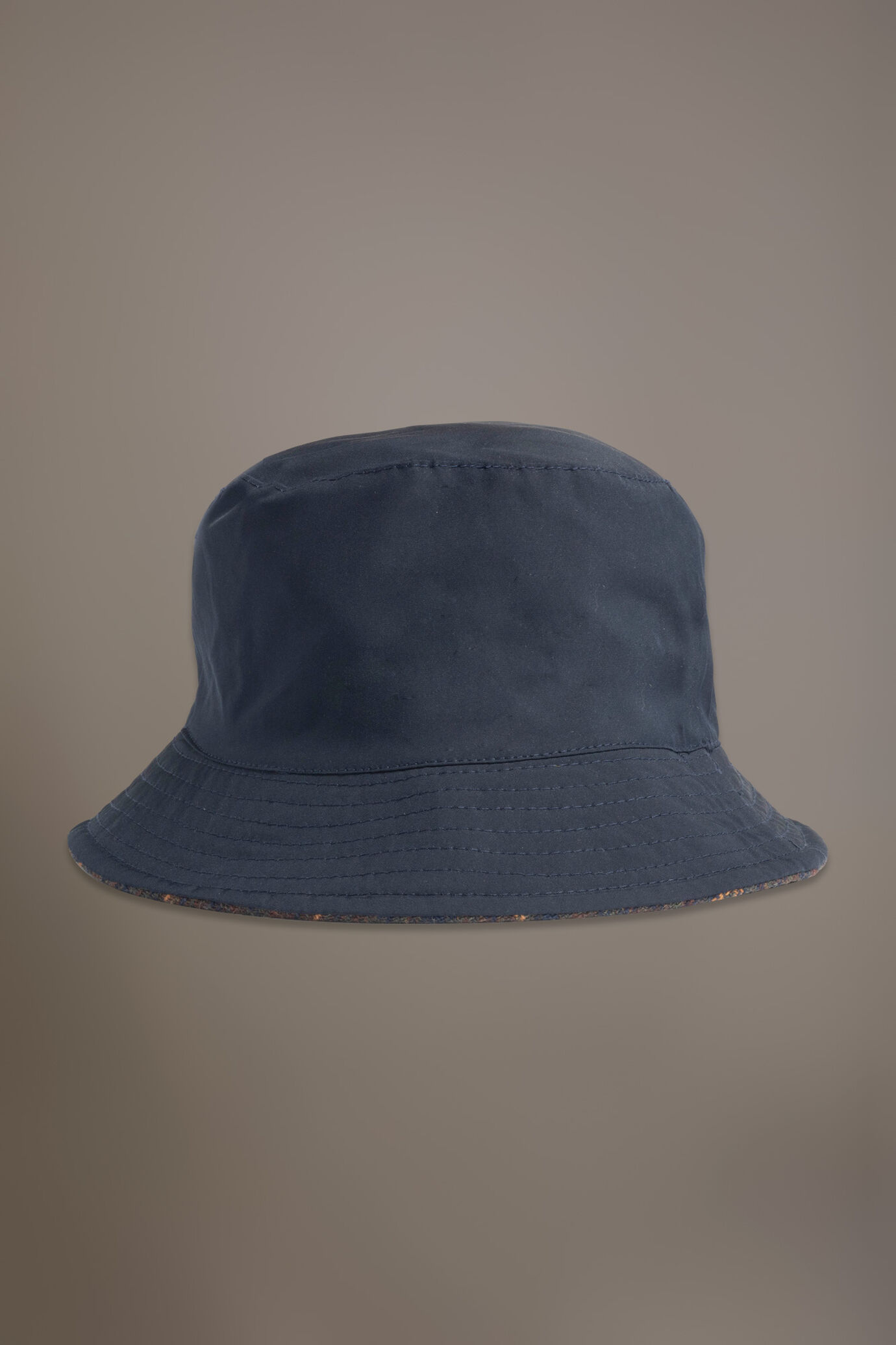 Cappello da pescatore reversibile misto lana tessuto a quadri image number 1
