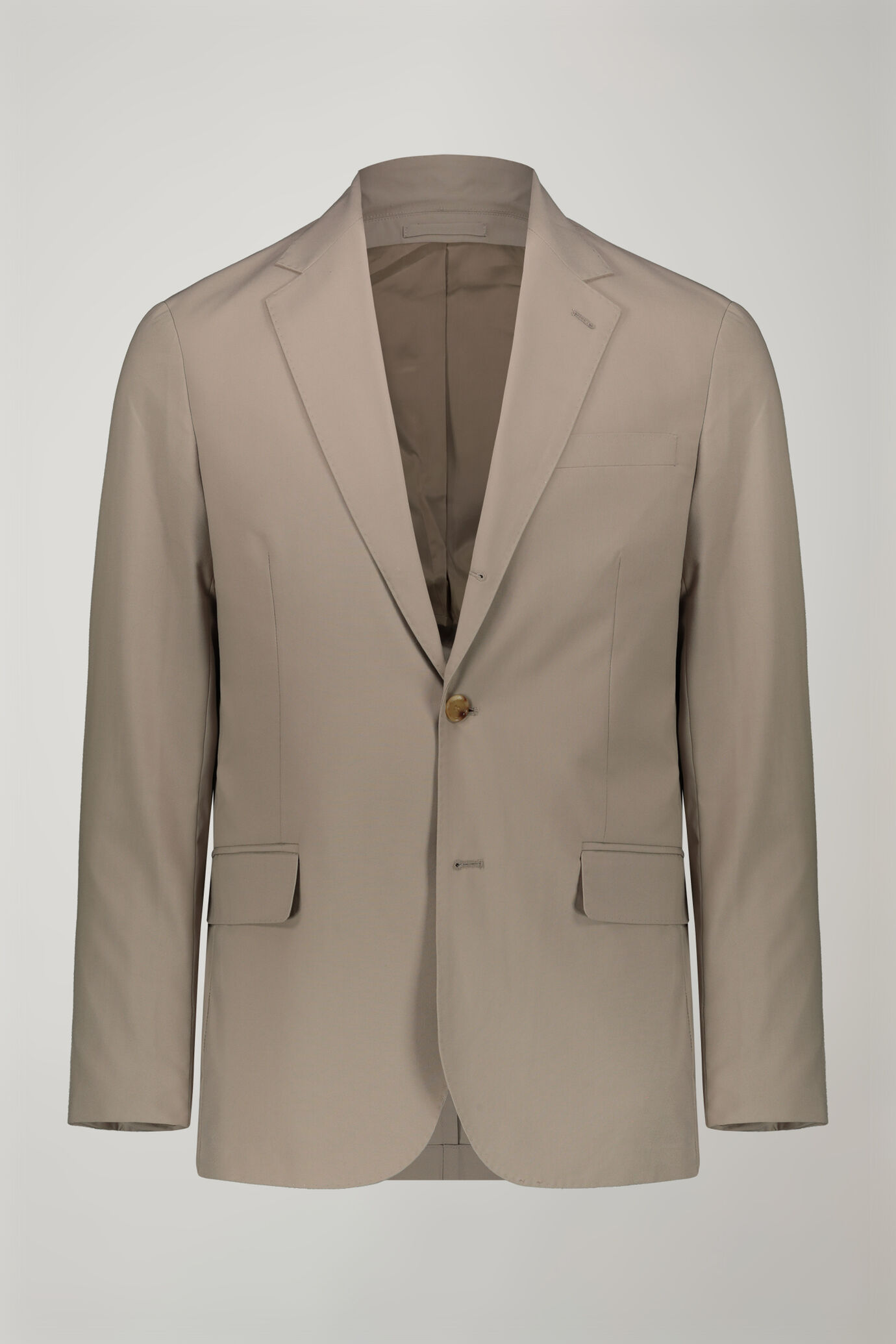 Costume homme à simple boutonnage couleur unie coupe régulière image number 5
