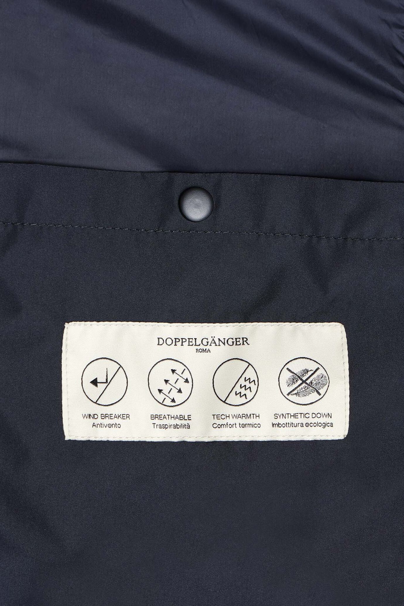 Quilted padded jacket poly tech image number 4